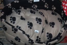 Light Brown Paw Dotted Pet Bed RRP £55 (17119)