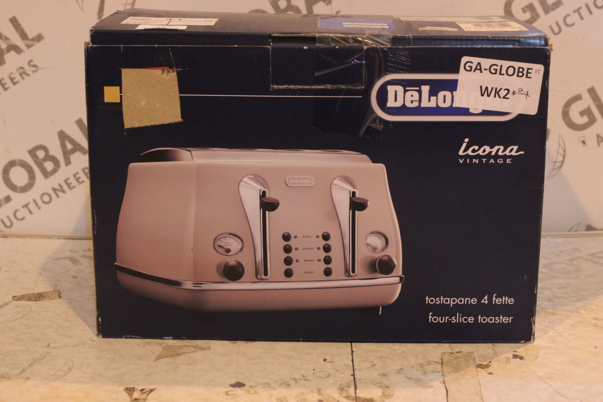 Delonghi Icona Vintage 4 Slice Toaster RRP £80 (Untested/Customer Returns)