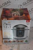 Pressure King 12IN1 Pressure Cooker RRP £60 (Untested/Customer Returns)