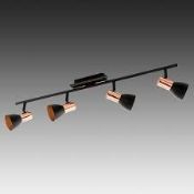 Boxed Eglo Basic Collection Barnham 4 Light Designer Ceiling Light RRP £70 (16158)