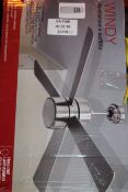 Boxed Windy Ventilator Kooper Ceiling Light Fan RRP £100 (16158)