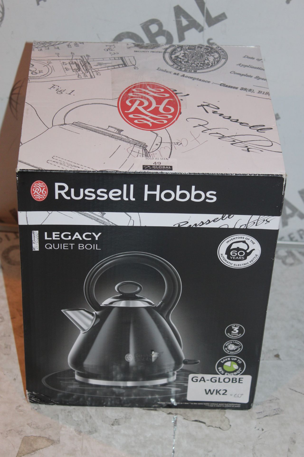 Boxed Russell Hobbs Legacy Boil Kettle RRP £60 (Untested/Customer Returns)