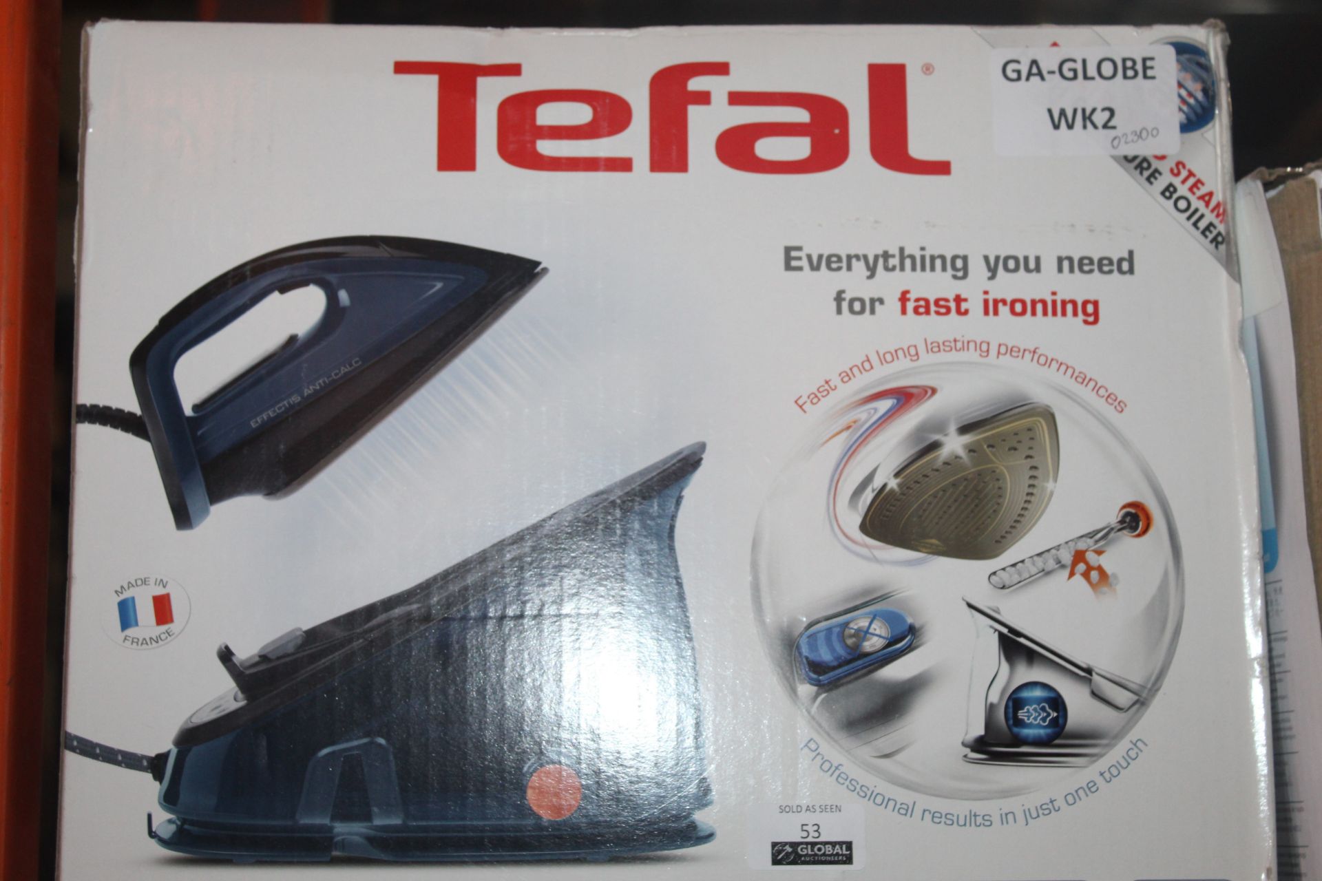 Boxed Tefal High Pressure Steam Generator Iron RRP £230 (Untested/Customer Returns)
