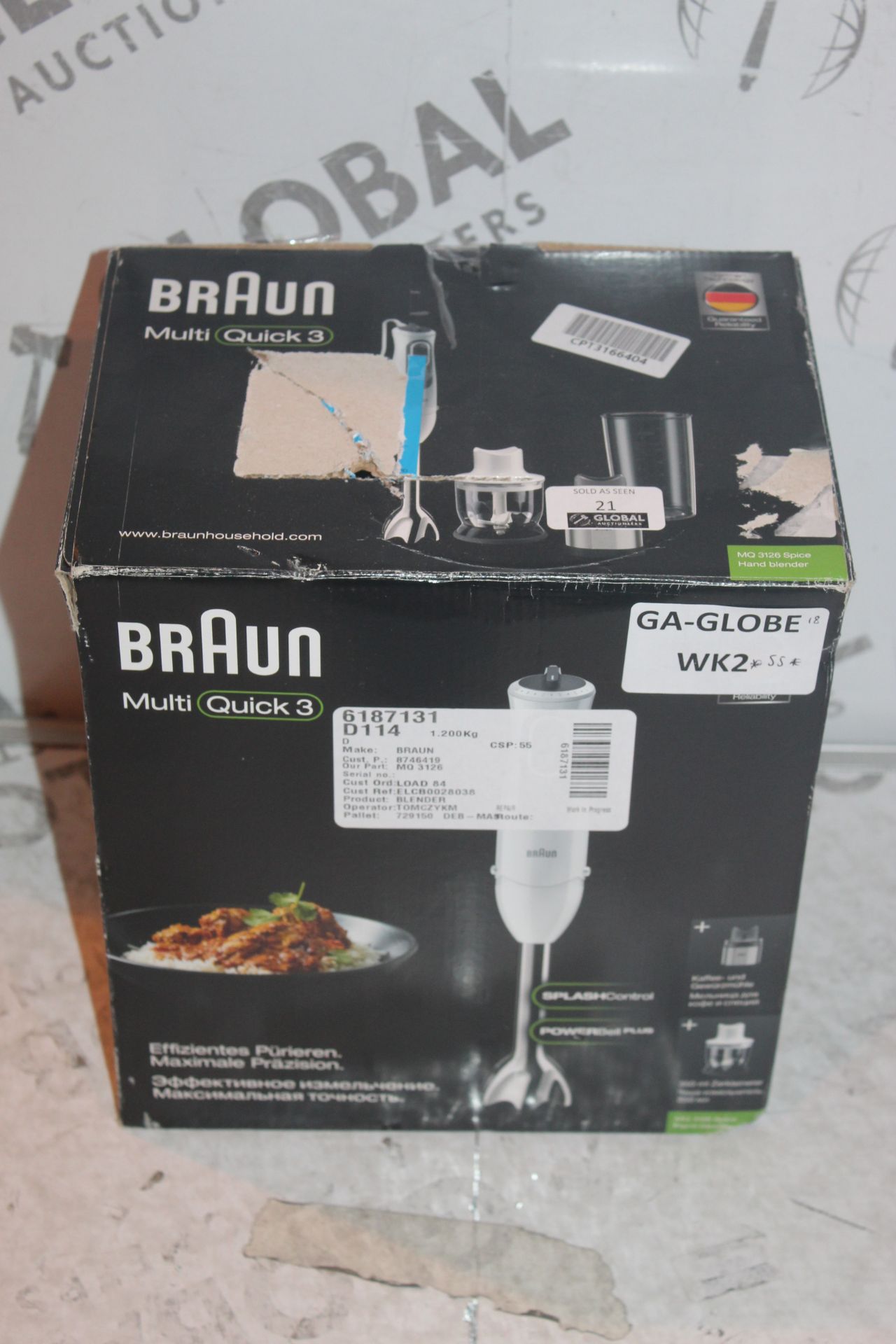 Braun Multi Quick 3 Hand Blender RRP £55 (Untested/Customer Returns)