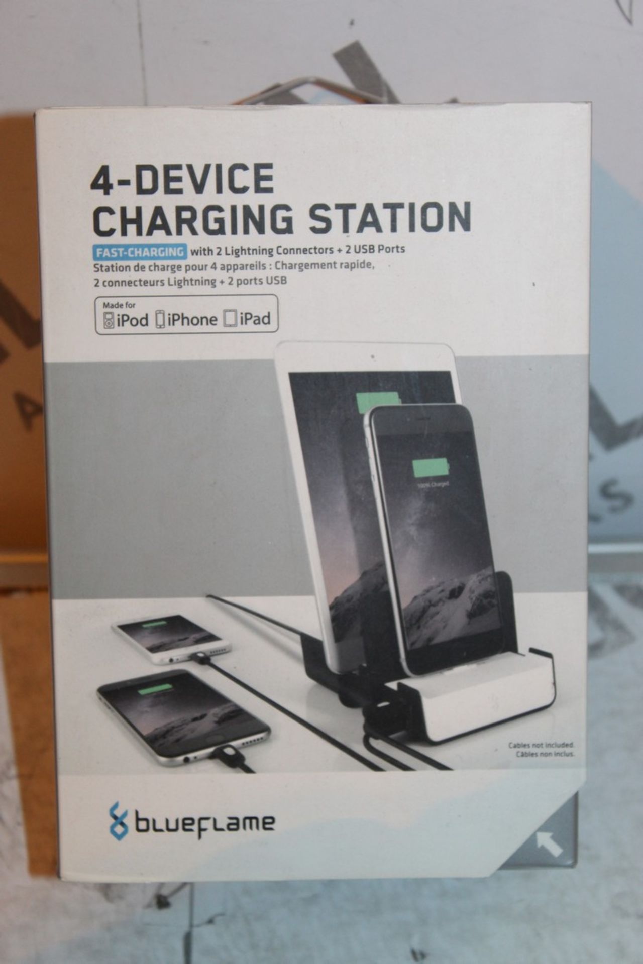 Boxed Blue Flame 4 Device Charging Station, RRP£45.00