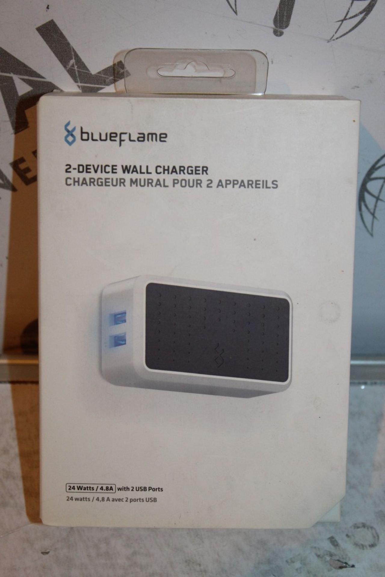 5 Boxed Blue flame 2 Device Wall Charger, Combined RRP£150.00