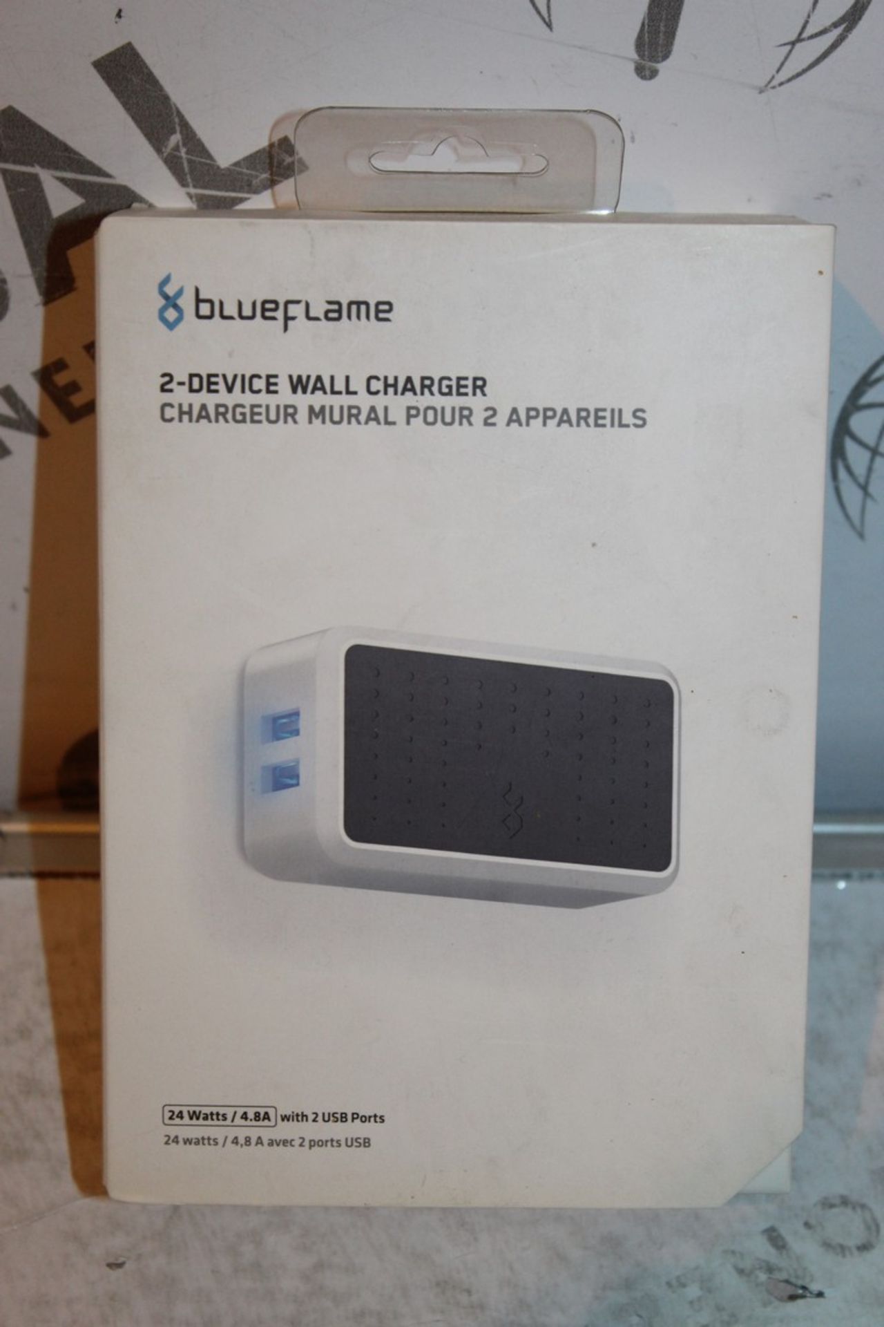 5 Boxed Blue flame 2 Device Wall Charger, Combined RRP£150.00