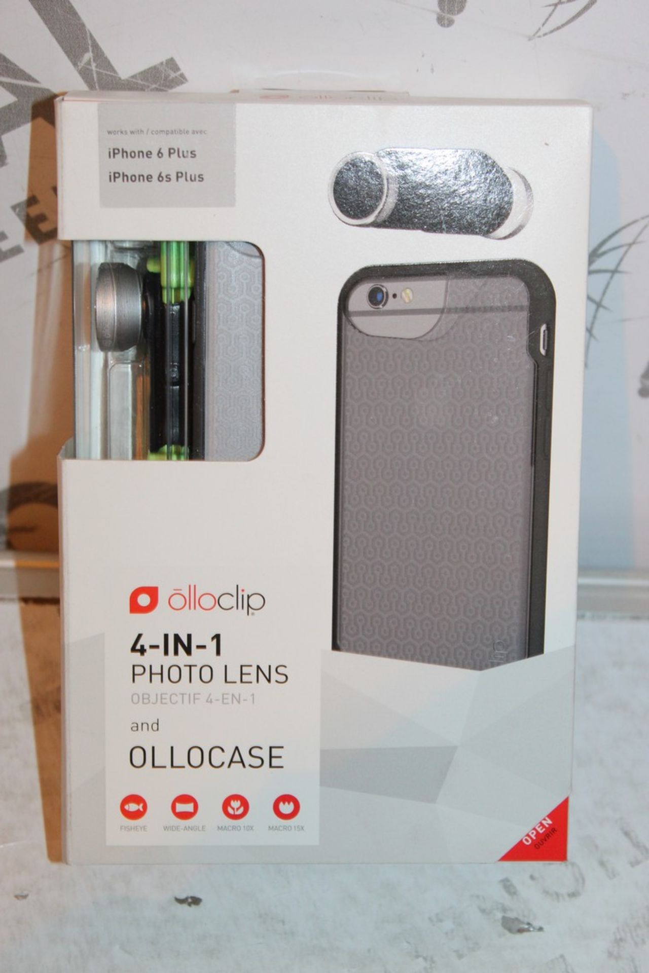 4 Boxed Olloclip 4in1 Lens cases for Iphone 6+ & 6s+, Combined RRP£120.00