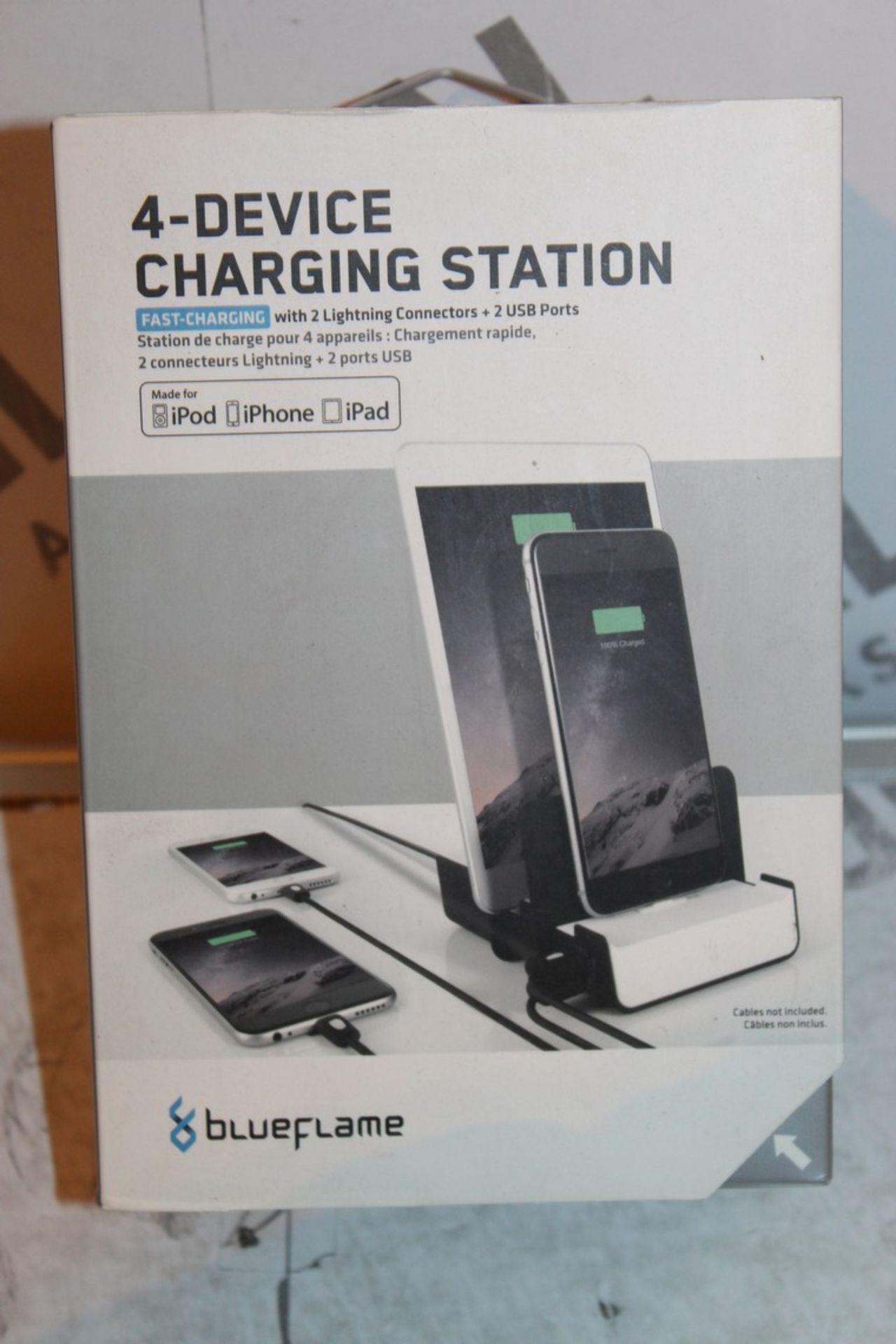 Boxed Blue Flame 4 Device Charging Station, RRP£45.00