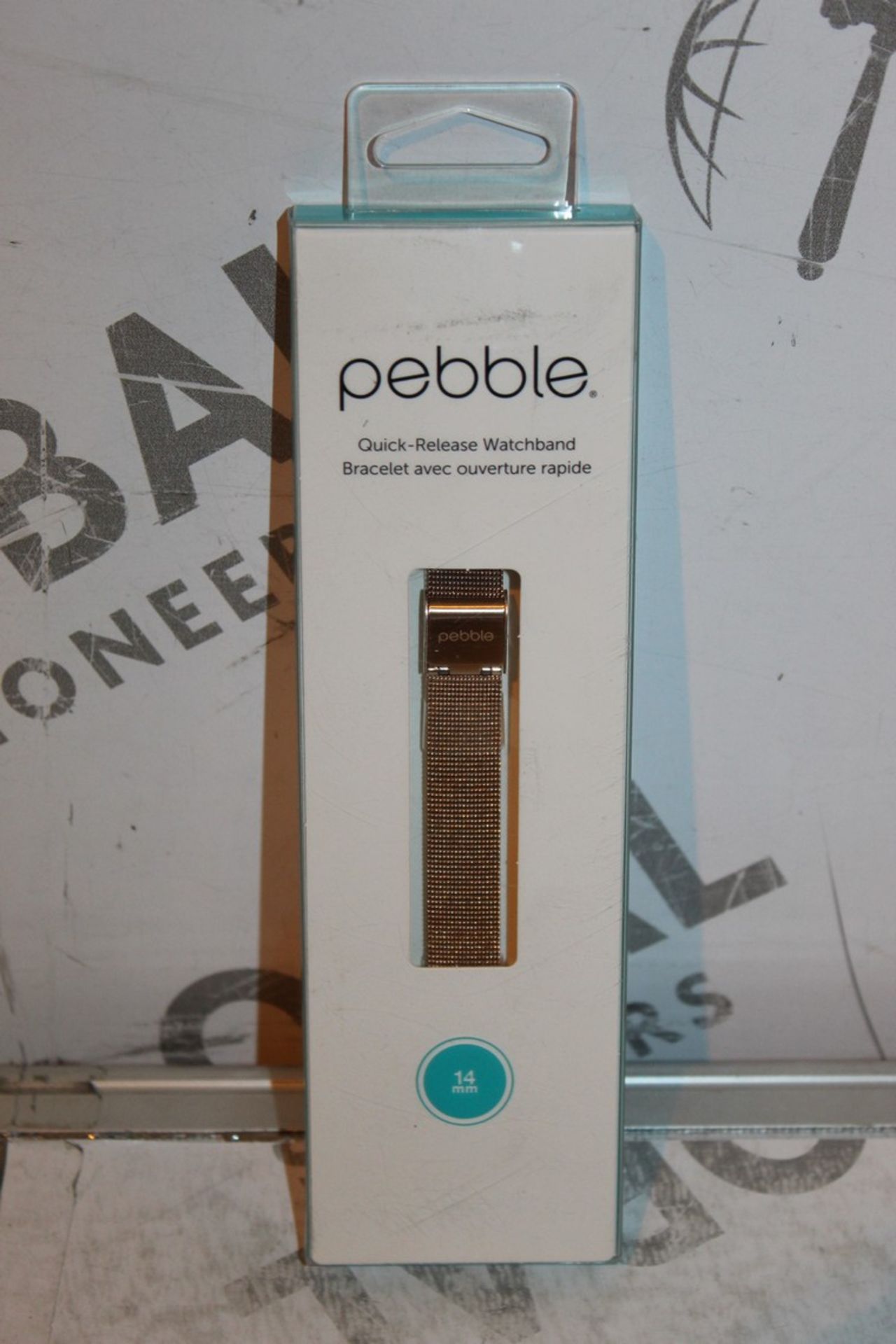 5 Boxed Pebble, Quick Release Watchband Straps In Gold, Combined RRP£150.00