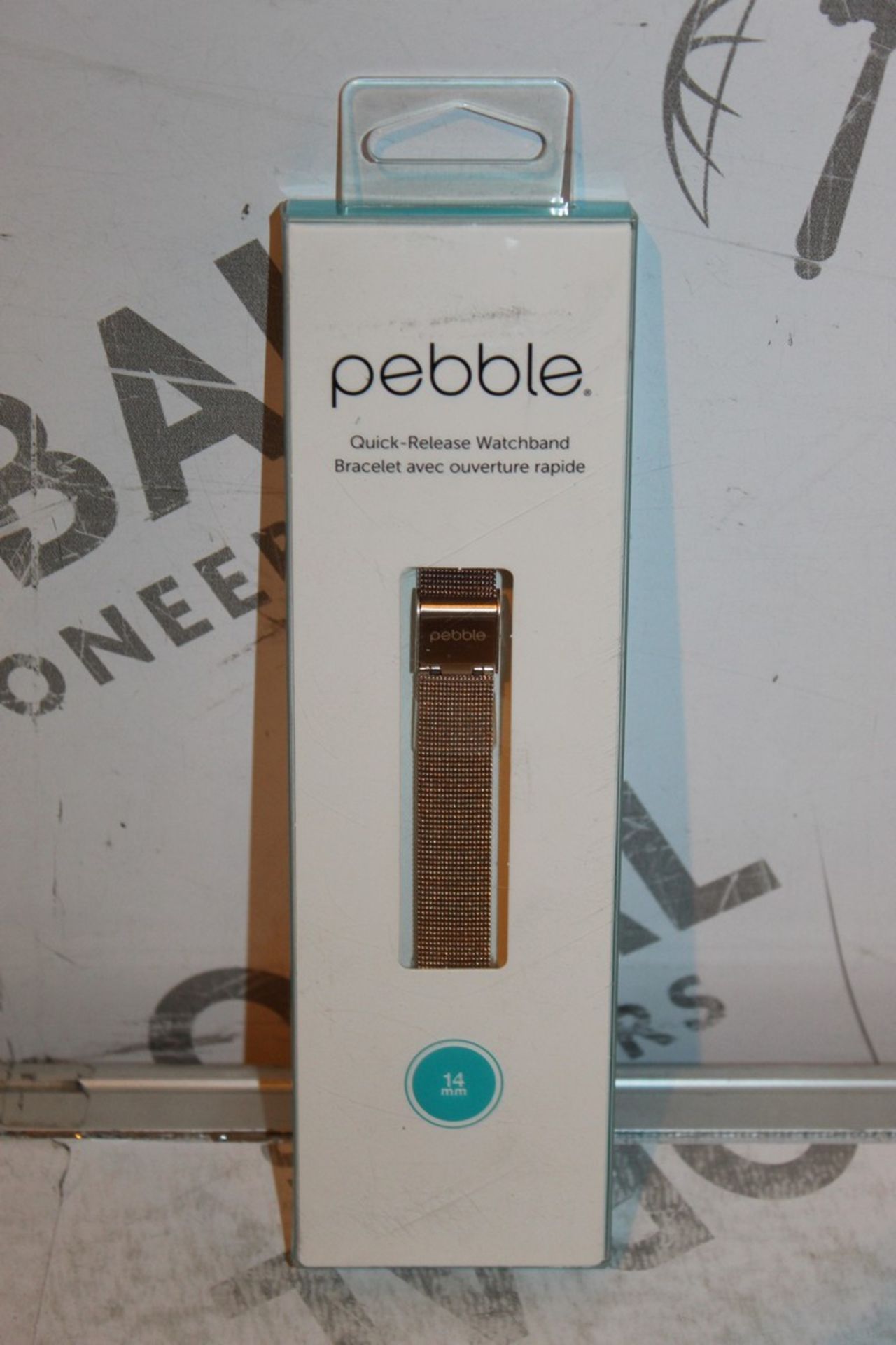 5 Boxed Pebble, Quick Release Watchband Straps In Gold, Combined RRP£150.00