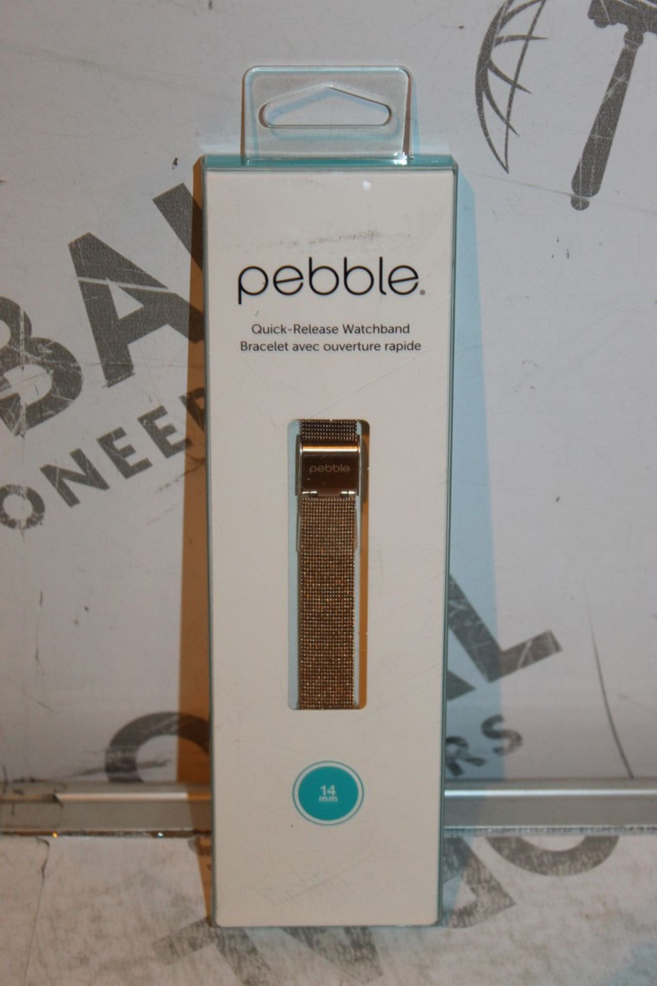 5 Boxed Pebble, Quick Release Watchband Straps In Gold, Combined RRP£150.00