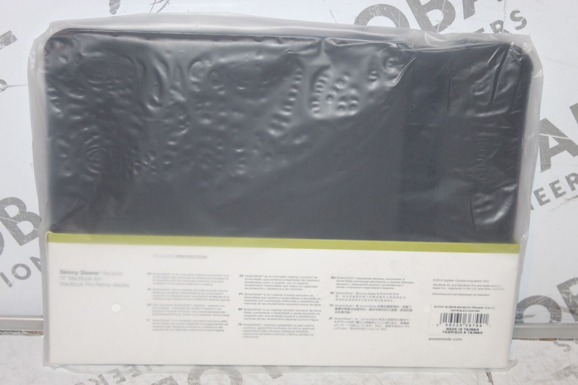 5 Boxed Acme made Skinny Sleeves for 11in Macbook Air in Black, Combined RRP£100.00