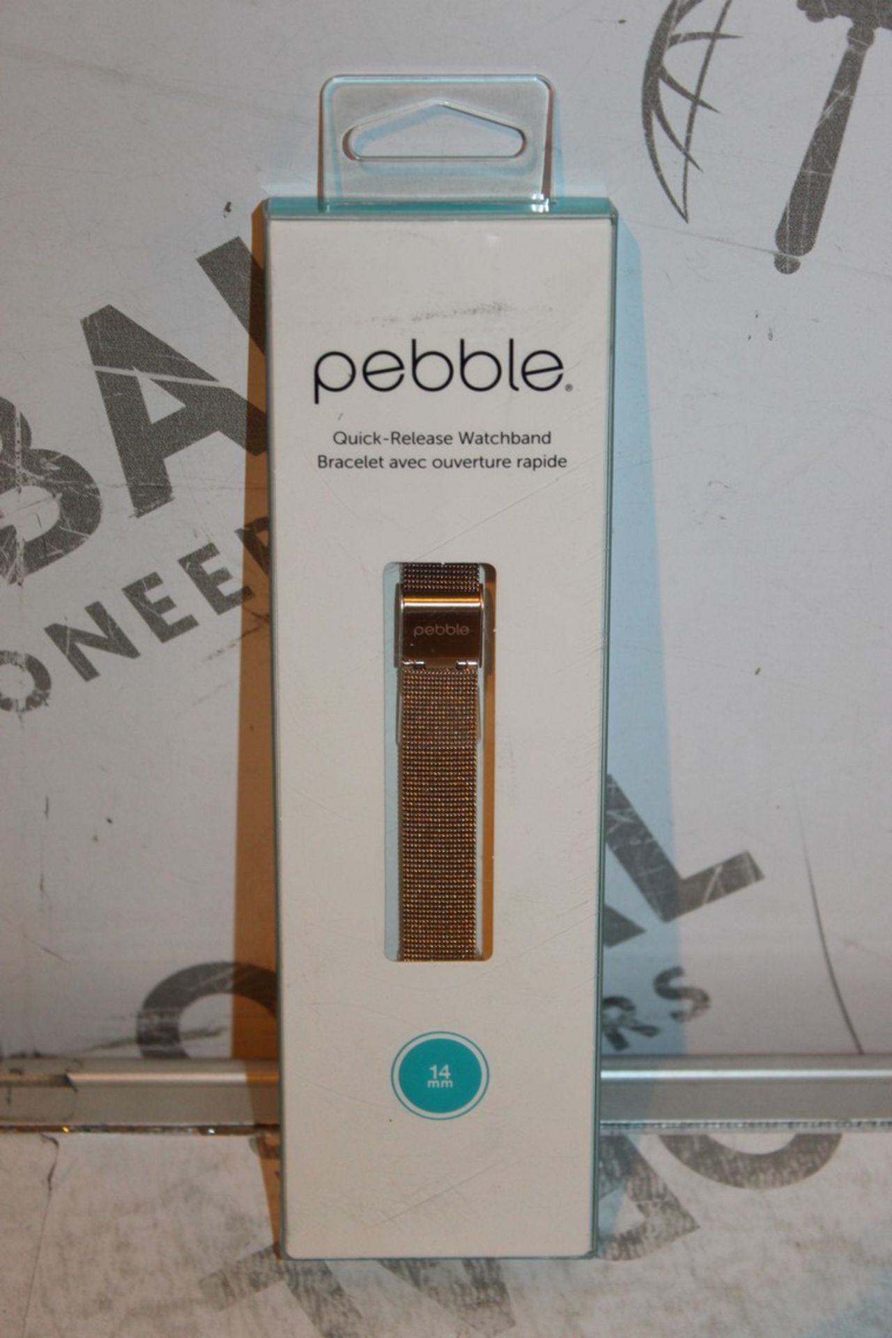 5 Boxed Pebble, Quick Release Watchband Straps In Gold, Combined RRP£150.00