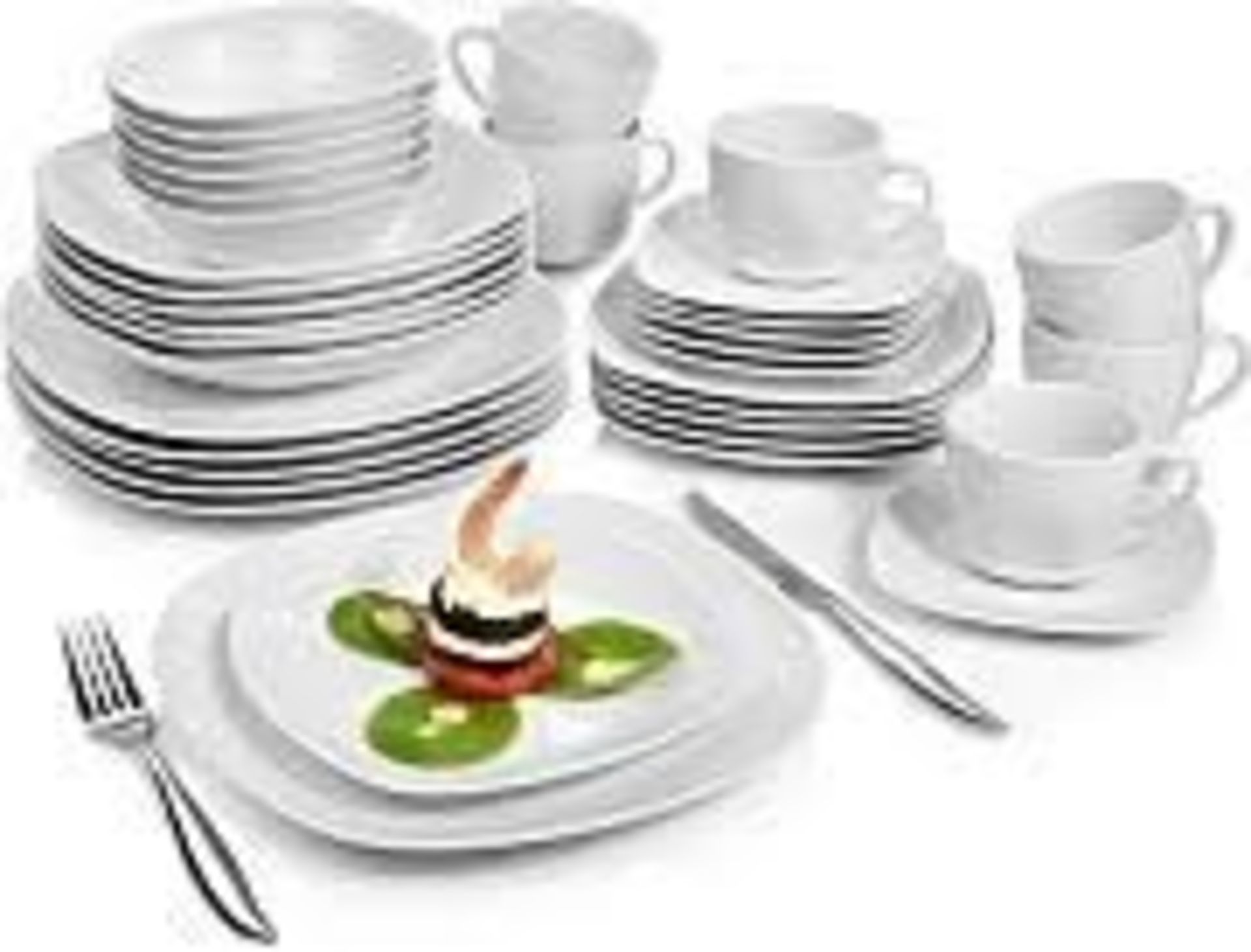 Boxed Sanger 86 Piece 12 Person Dinner Set RRP £120 (17298) (Public Viewing and Appraisals