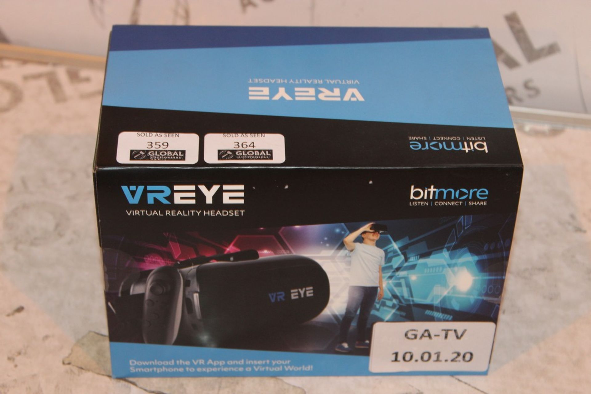 Boxed VR Eye Virtual Reality Headset RRP £70 (10.01.20) (Public Viewings And Appraisals Available)