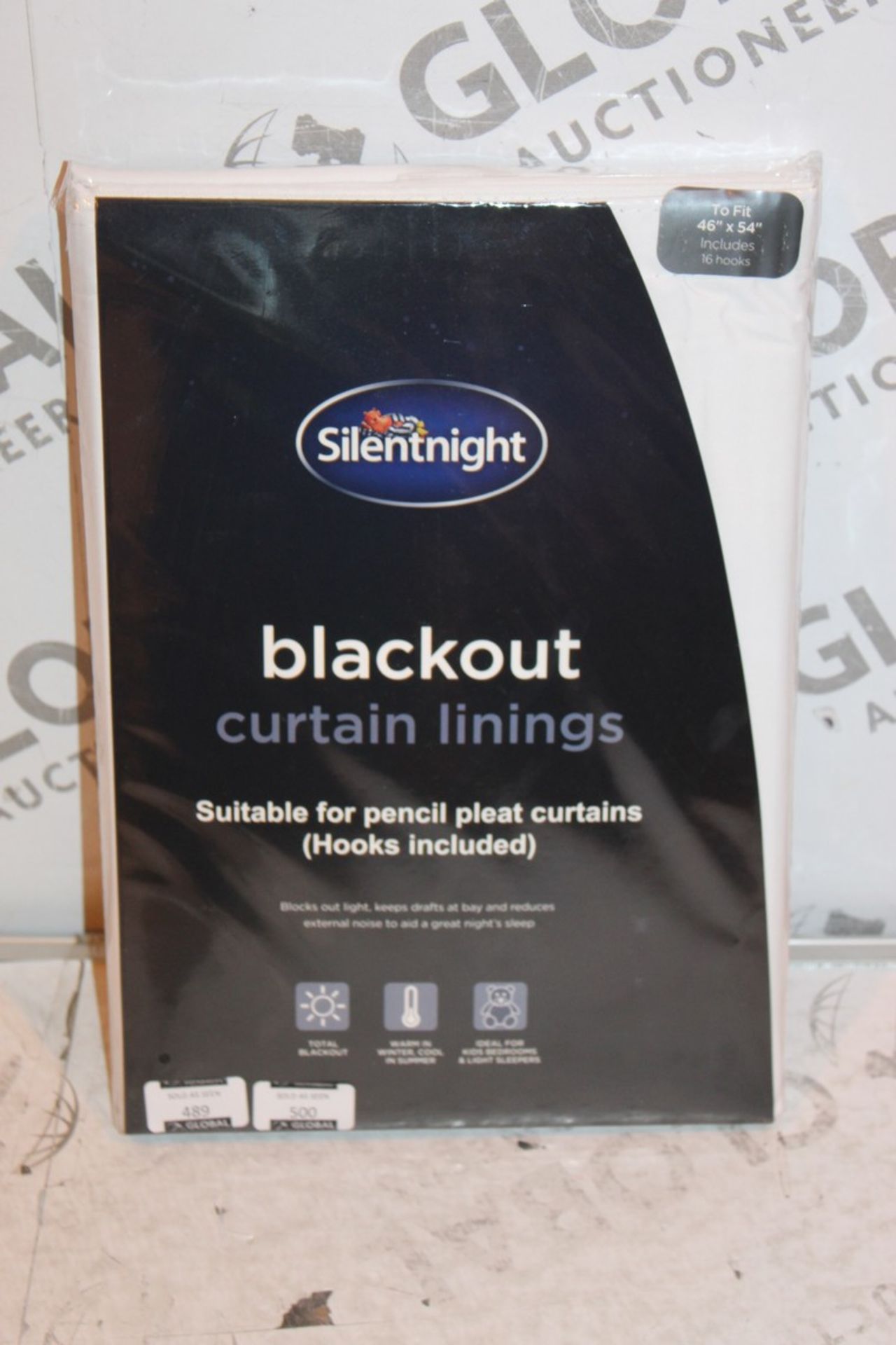 Lot To Contain11 Brand-New Silentnight 46-54IN Blackout Curtain Lining, Suitable for Pencil Pleat