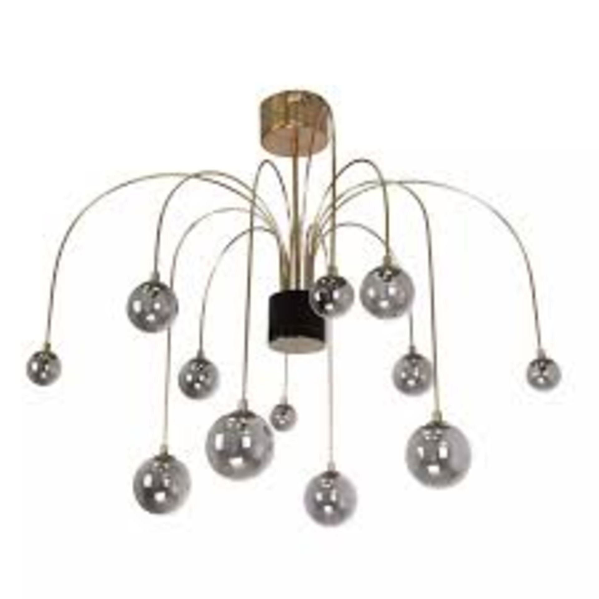 Boxed Home Collection Crawford Designer Ceiling Light With Glass Baubles RRP £245 (Untested Customer