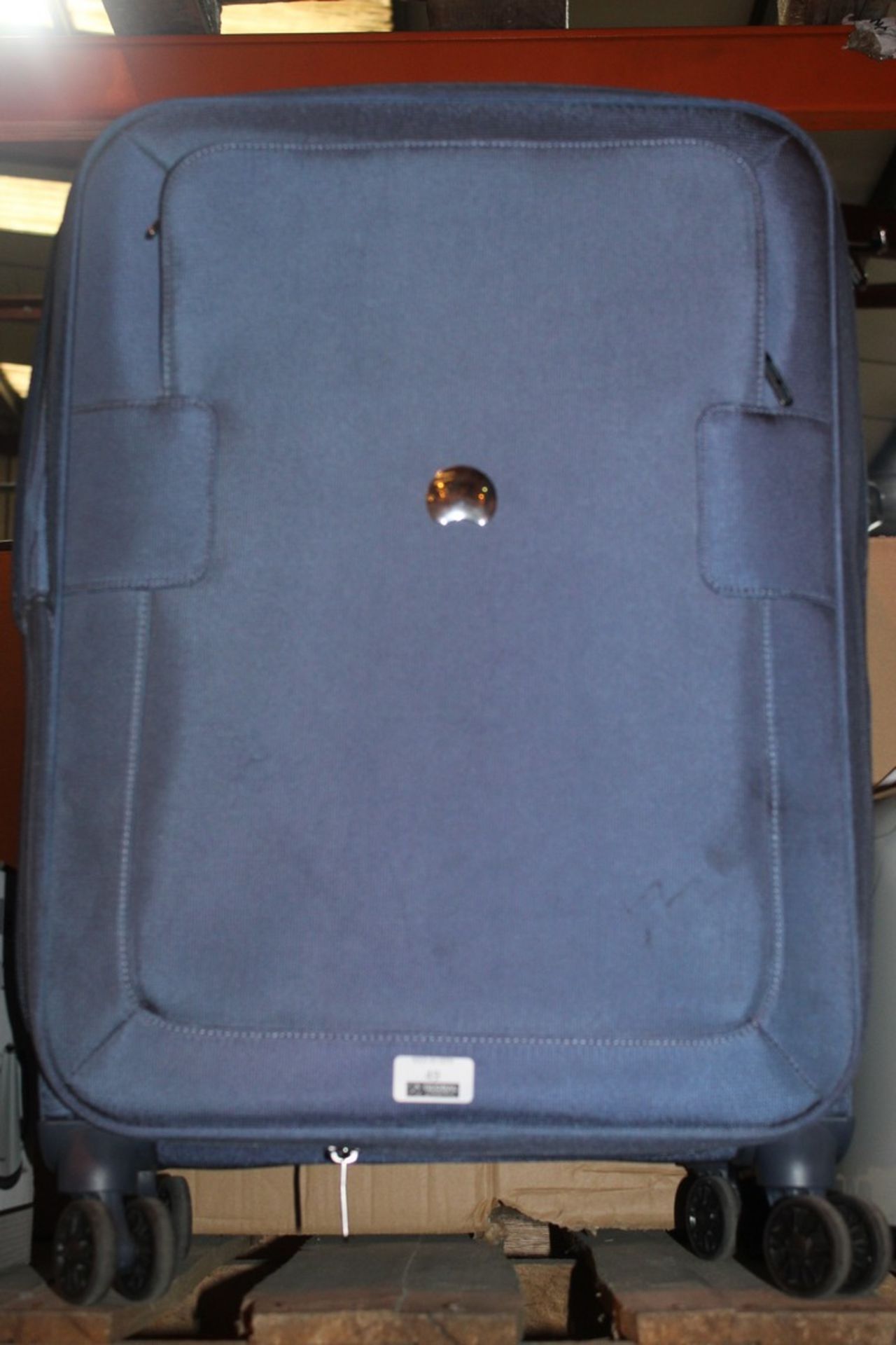 Delce Vanes 20cm Blue Spinner Suitcase RRP £120 (RET00460006) (Public Viewings And Appraisals