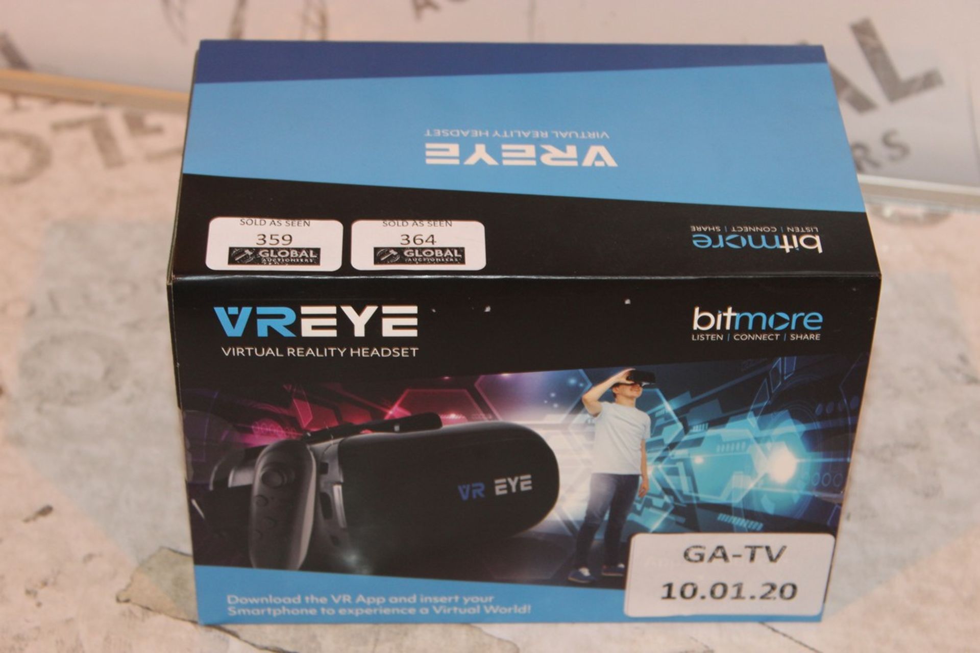 Boxed VR Eye Virtual Reality Headset RRP £70 (10.01.20) (Public Viewings And Appraisals Available)