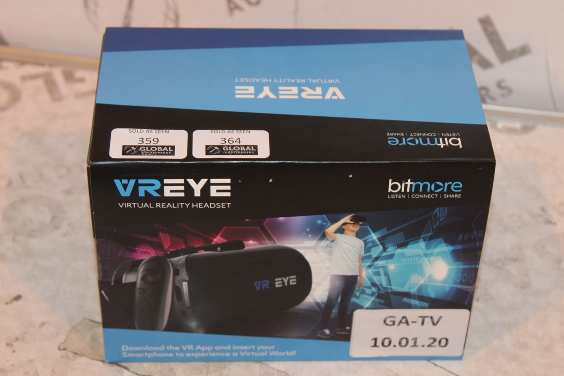 Boxed VR Eye Virtual Reality Headset RRP £70 (10.01.20) (Public Viewings And Appraisals Available)