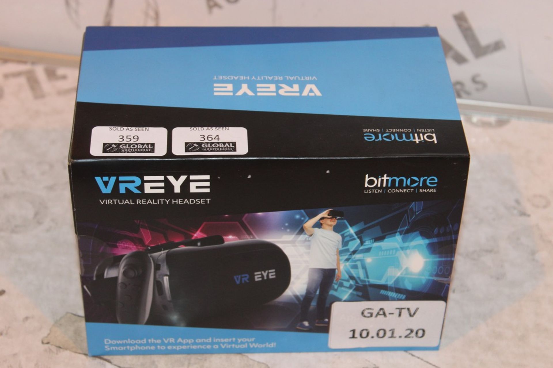 Boxed VR Eye Virtual Reality Headset RRP £70 (10.01.20) (Public Viewings And Appraisals Available)