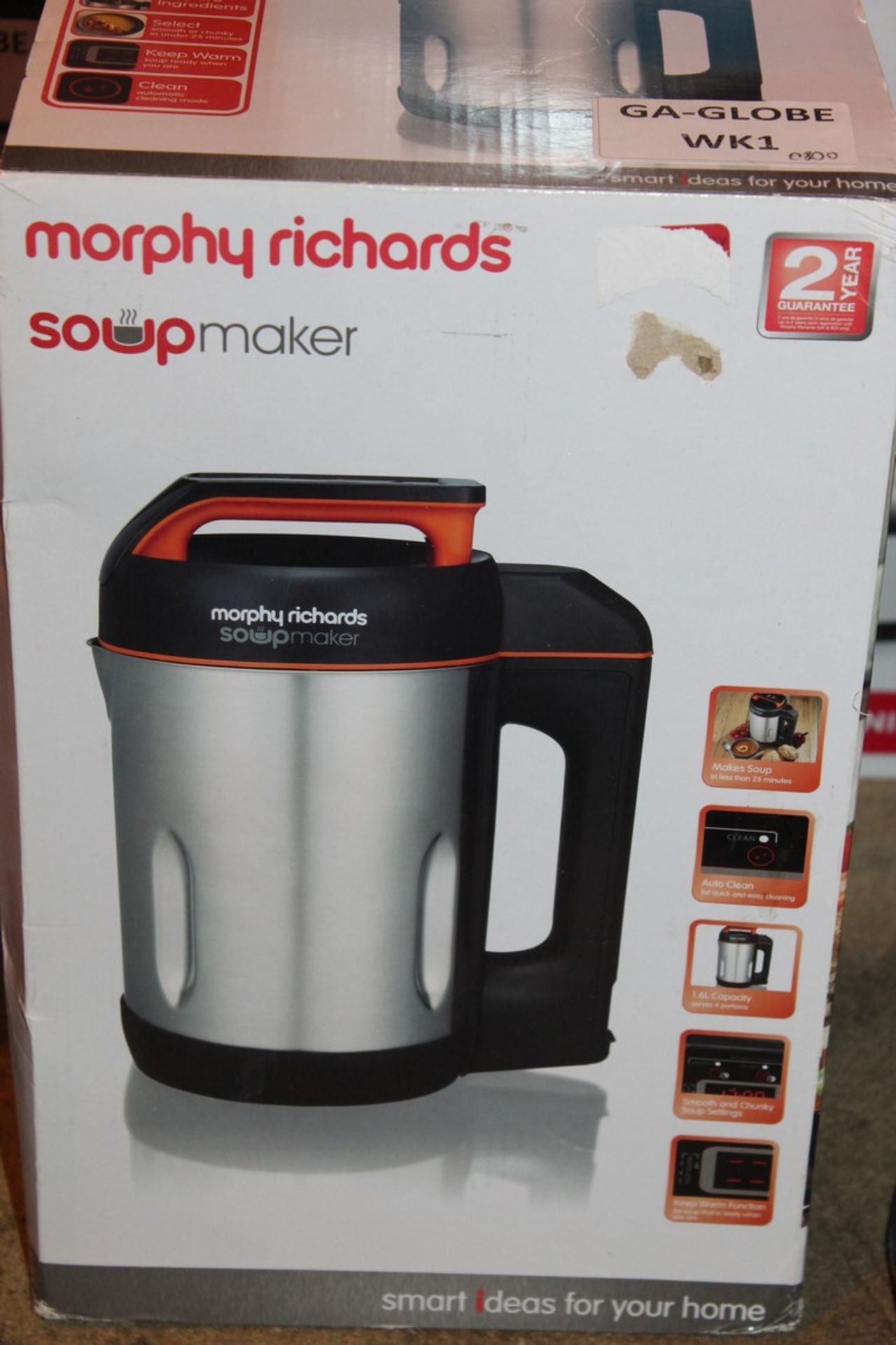 2 Boxed Morphy Richards Stainless Steel Soup Makers and Compact Soup makers, Combined RRP£140.00 (