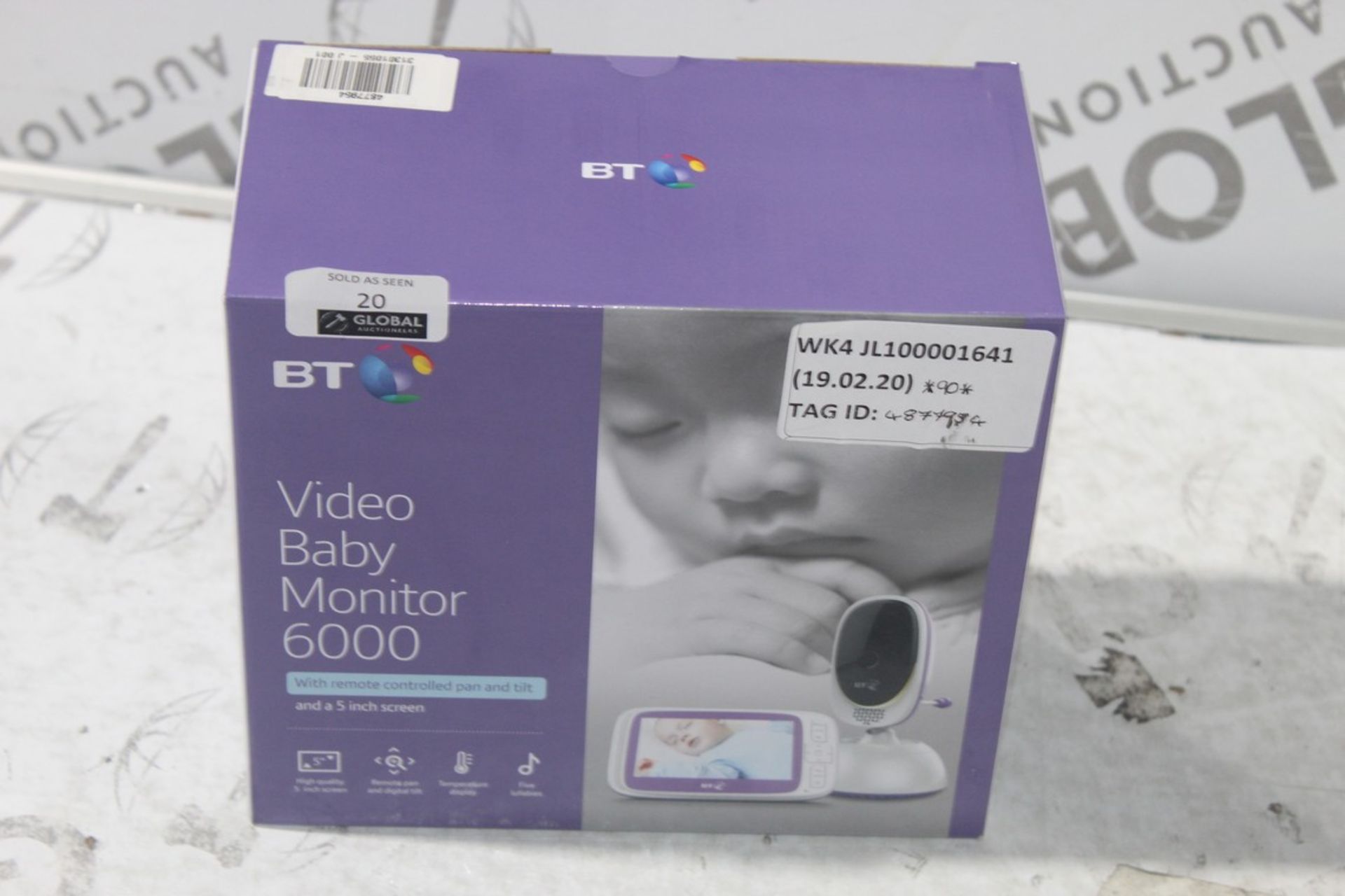 Boxed BT Video Baby Monitor 6000 5in Digital Video