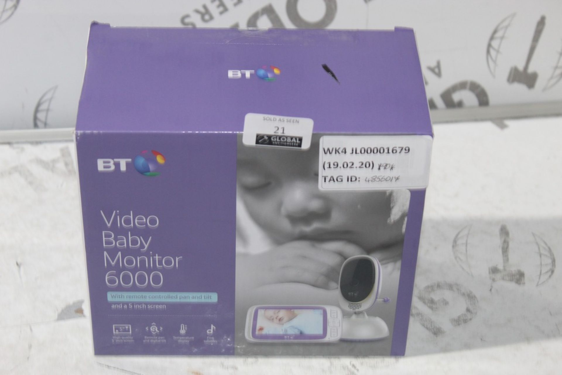 Boxed BT Video Baby Monitor 6000 5in Digital Video