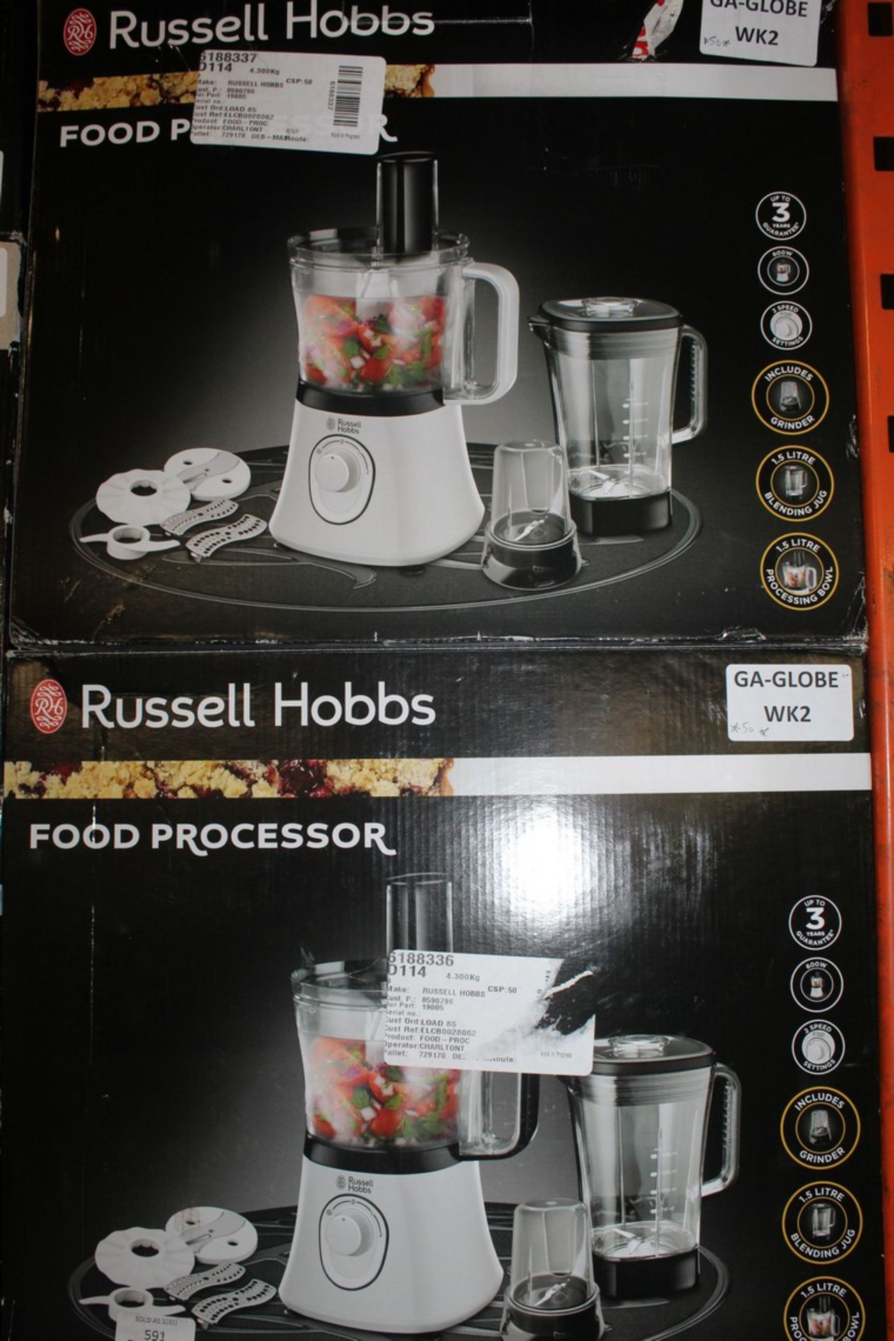 Boxed Russell Hobbs Black And White Retro Edition