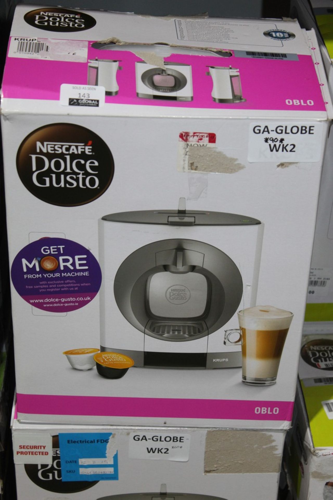 Boxed Delonghi Nestcafe Dolce Gusto Oblo Disk Coff