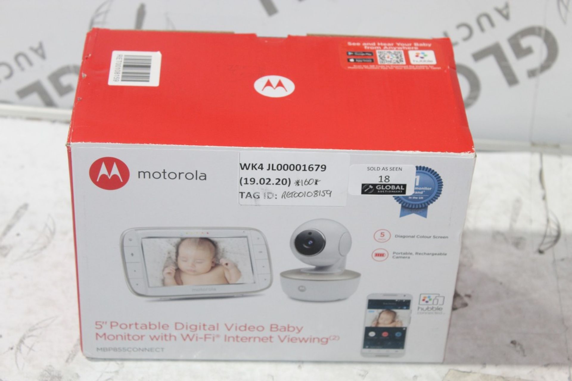 Boxed Motorola 5in Portable Digital Video Baby Mon