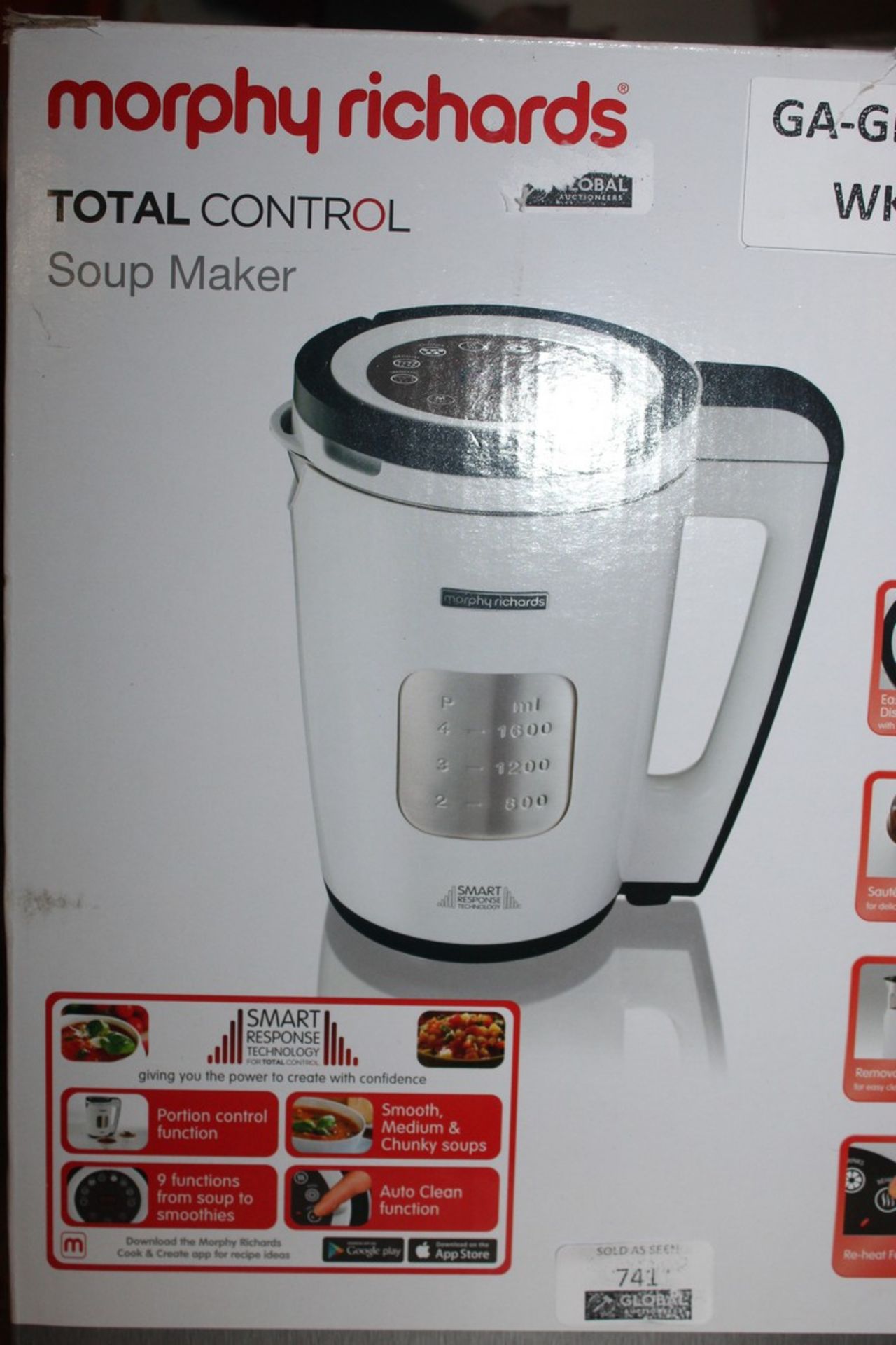 Boxed Morphy Richards, Total Control Soup Makers a