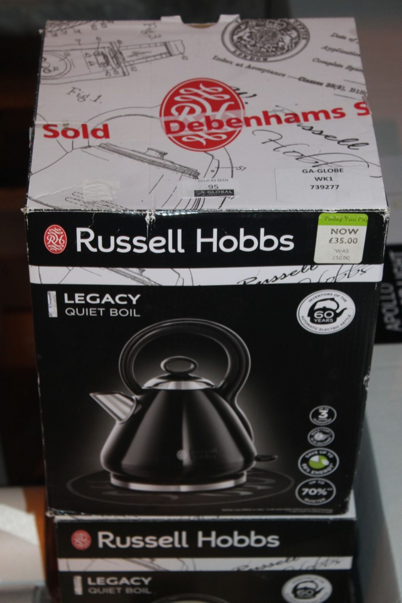 Lot To Contain 3 Boxed Russell Hobbs Legacy 1.5L C