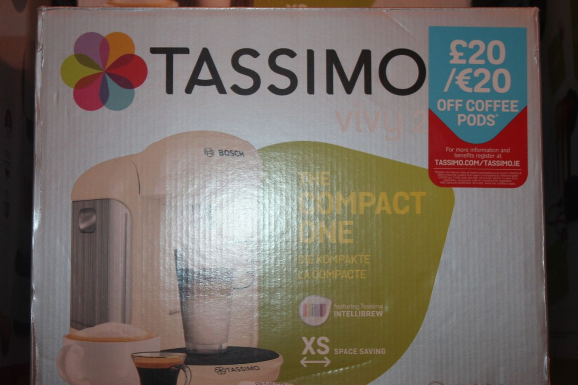 Boxed Bosch Tassimo Capsule Coffee Maker RRP £100