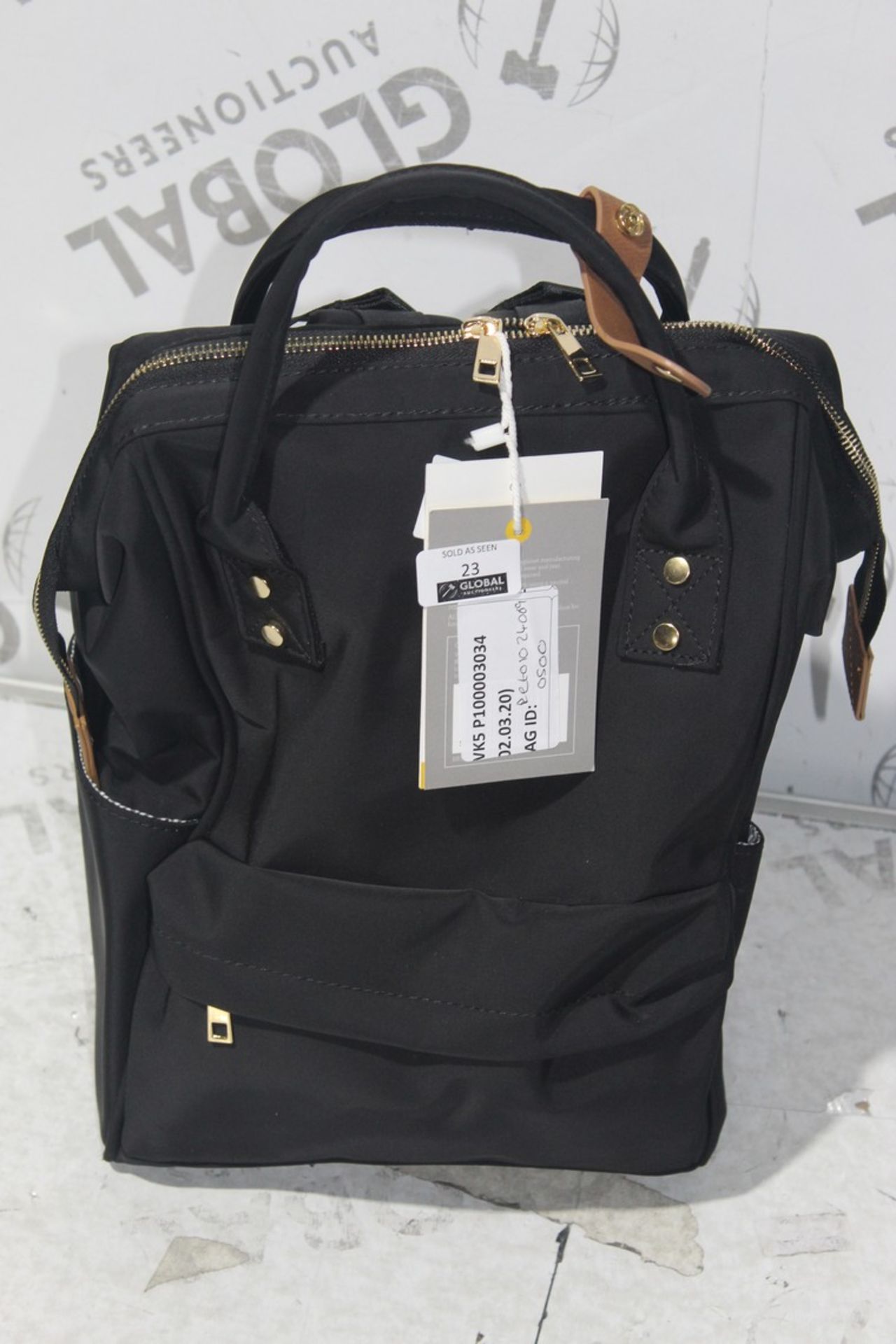 Bababing Black Children's Changing Bag, RRP£50 (4919123) (Public Viewings And Appraisals Available)