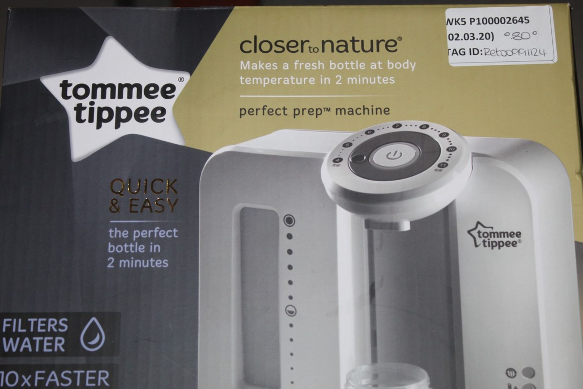 Boxed Tommee Tippee Closer to Nature Perfect Preparation Bottle Warming Station, RRP£80 (