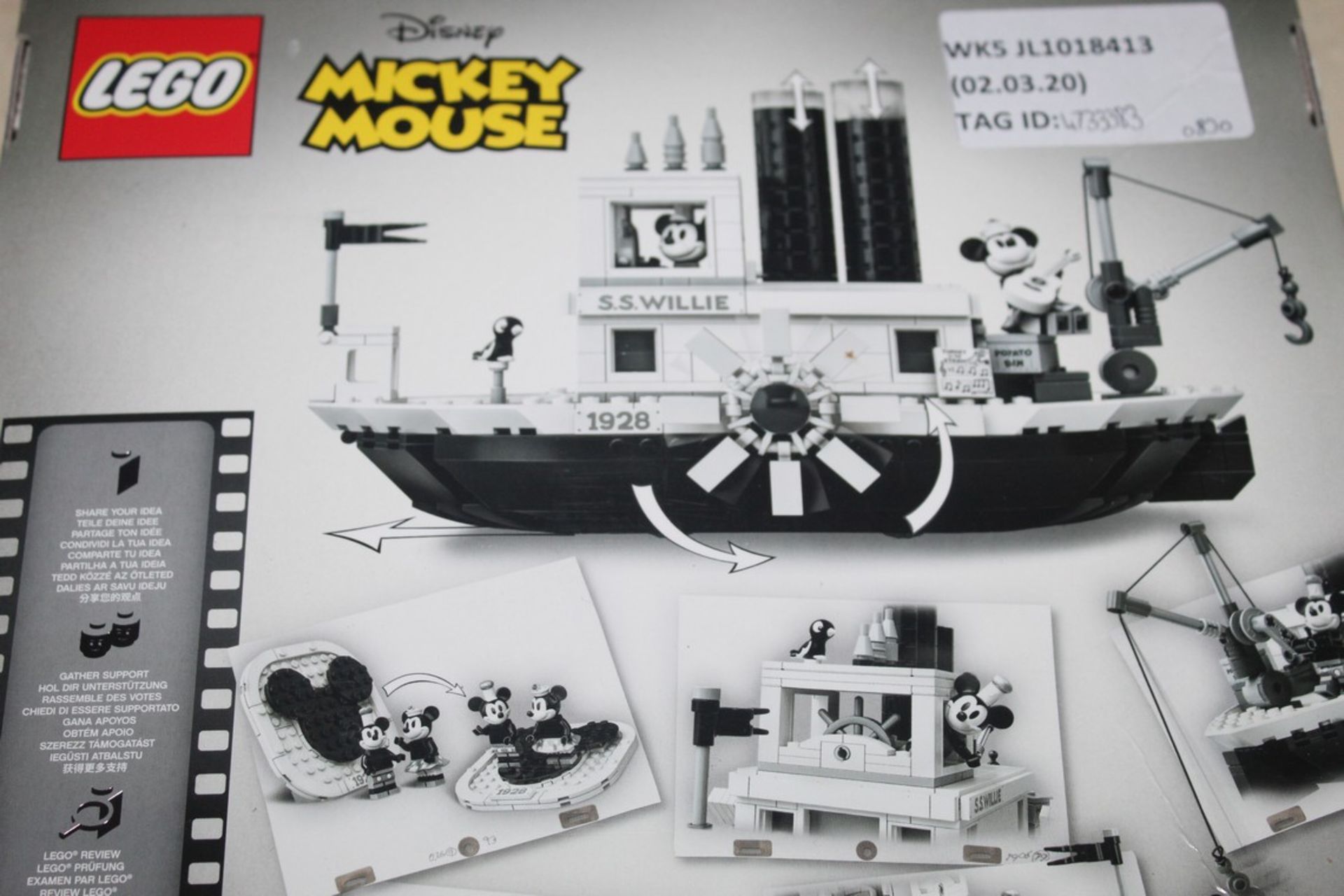 Boxed Mickey Mouse SS Willie Lego Pack, RRP£80 (4733383) (Public Viewings And Appraisals Available)