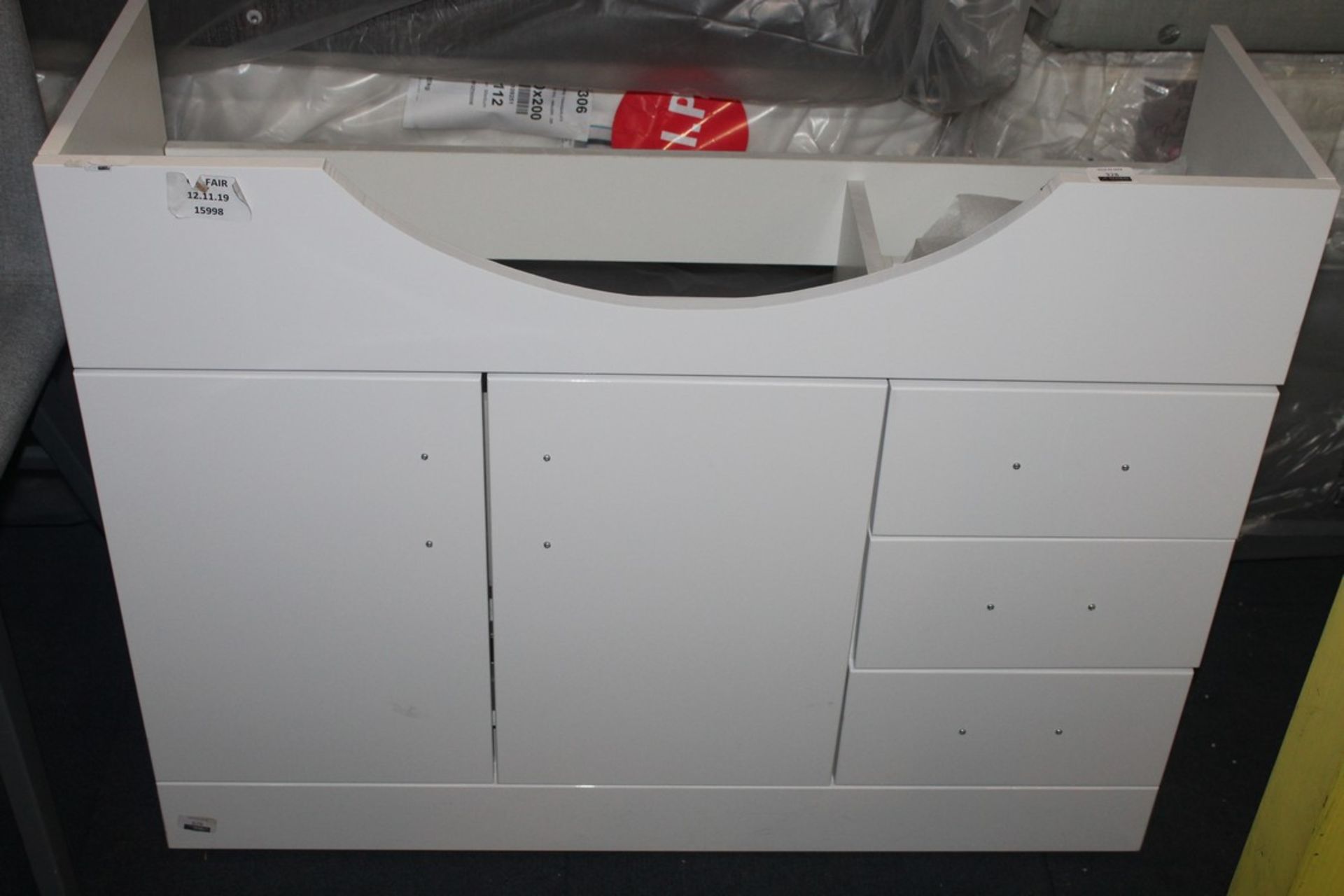 White Gloss Sink Unit RRP £120