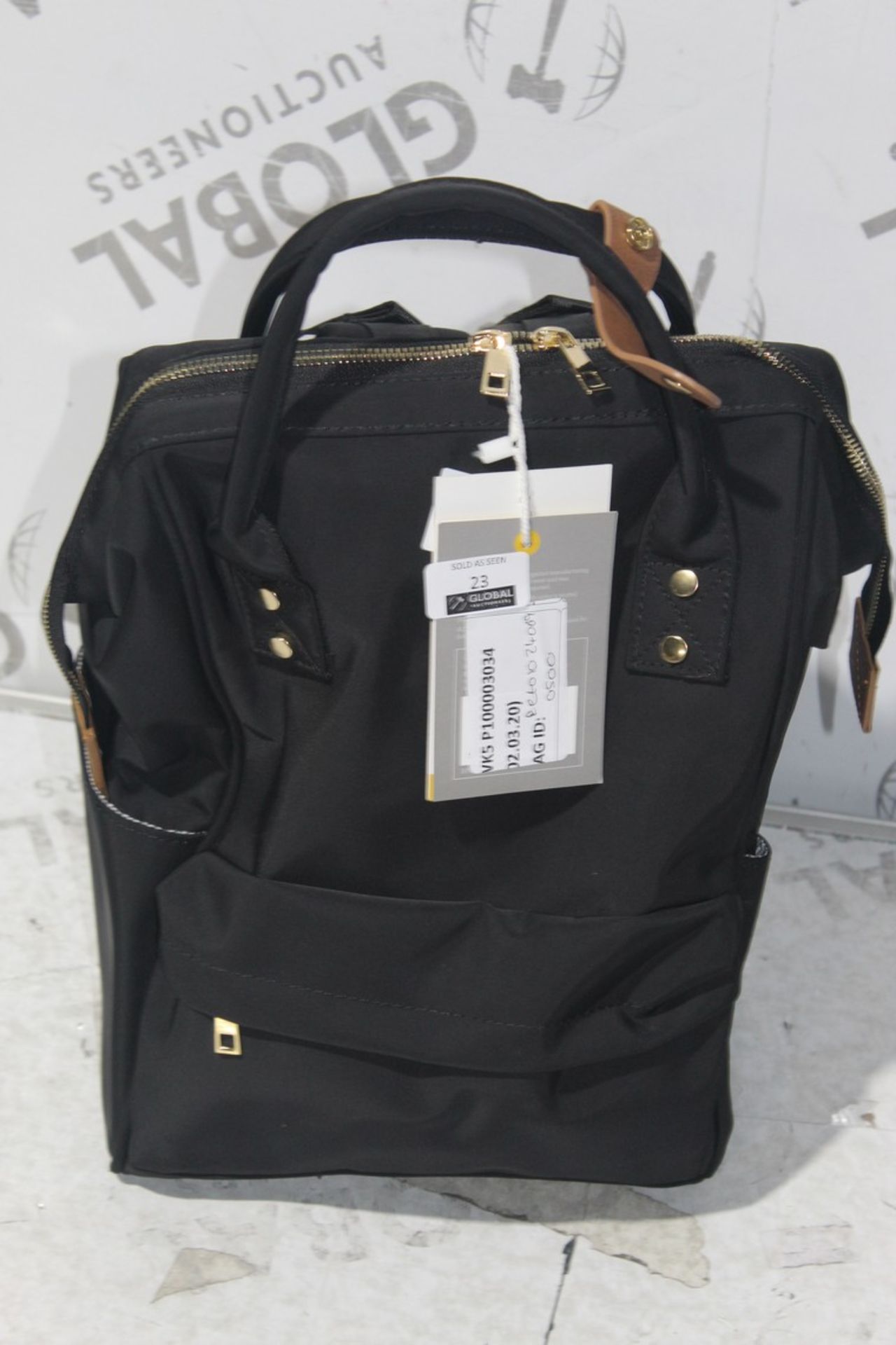 Bababing Black Children's Changing Bag, RRP£50 (RET01024069) (Public Viewings And Appraisals
