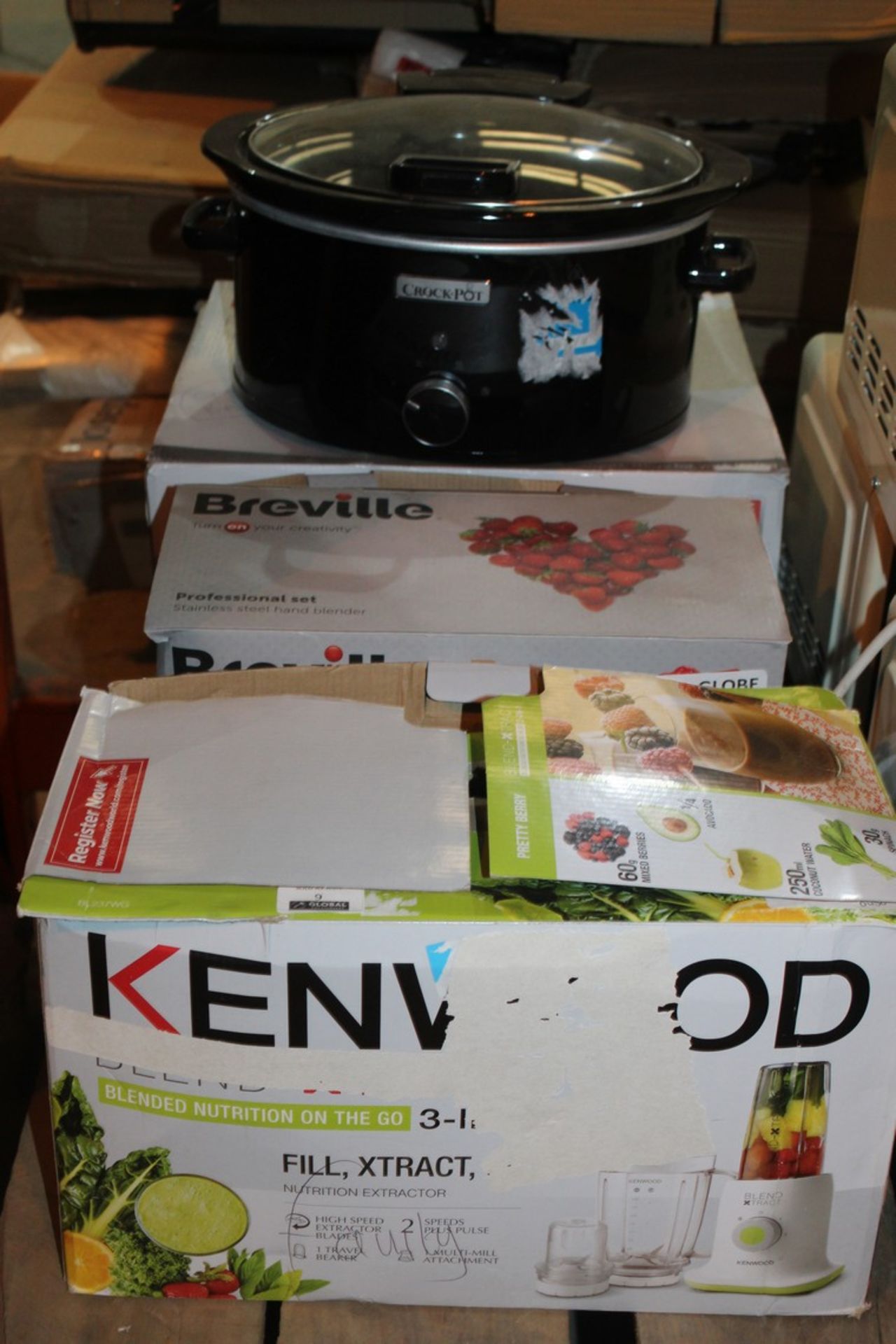 Lot To Contain 4 Assorted Boxed and Unboxed Items To Include Kenwood 3 In 1 Smoothie Maker