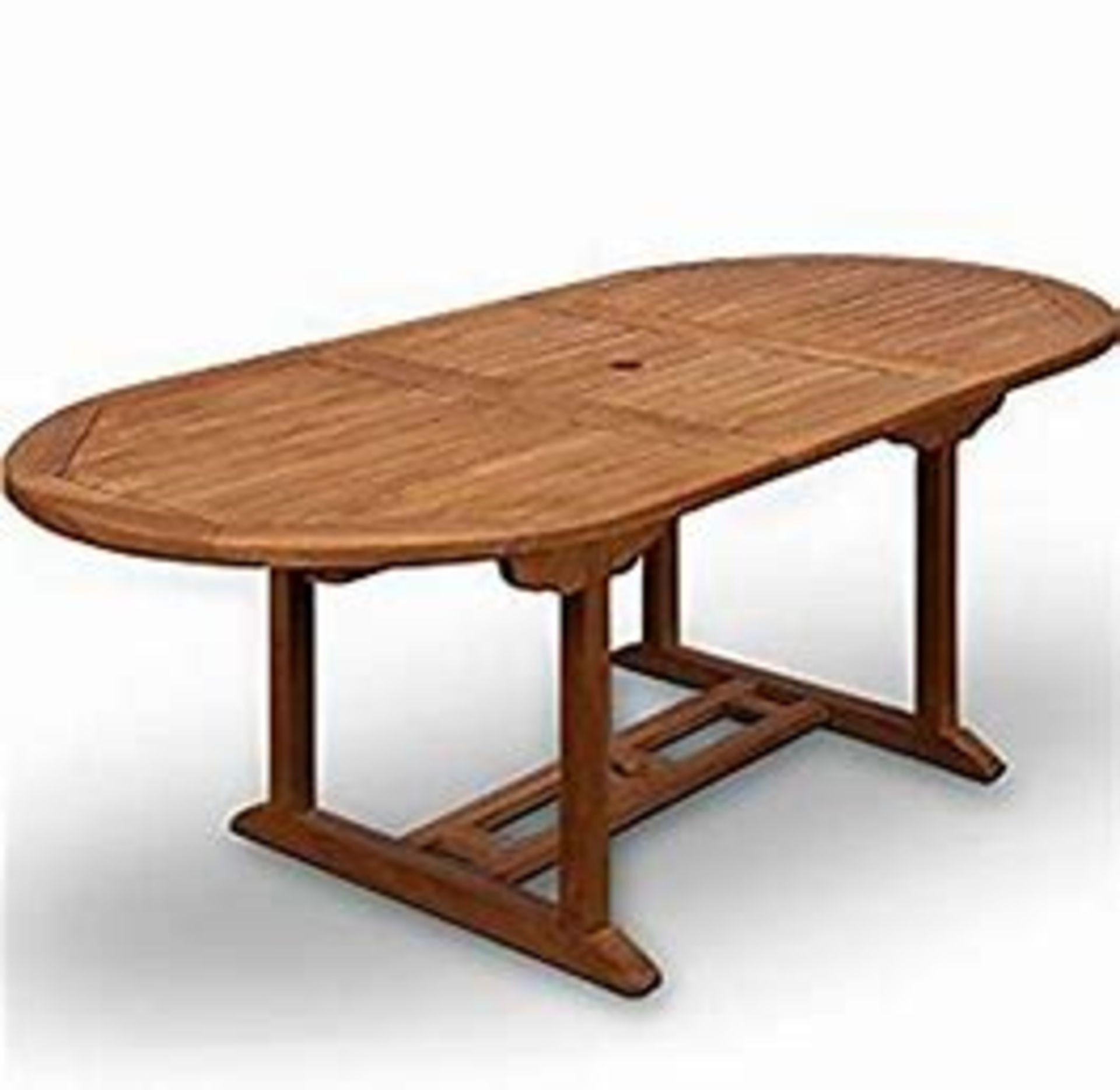 Boxed Fiero Wooden Designer Garden Dining Table RRP £200 (Sourced From A High End Furniture