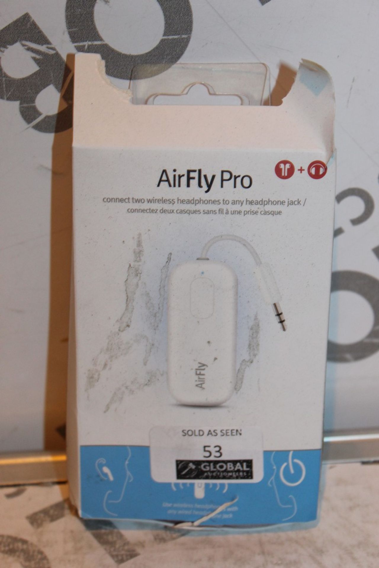 Lot to Contain 6 Boxed Airfly Pro 12 Wireless Headphone Connectors RRP Combined £500