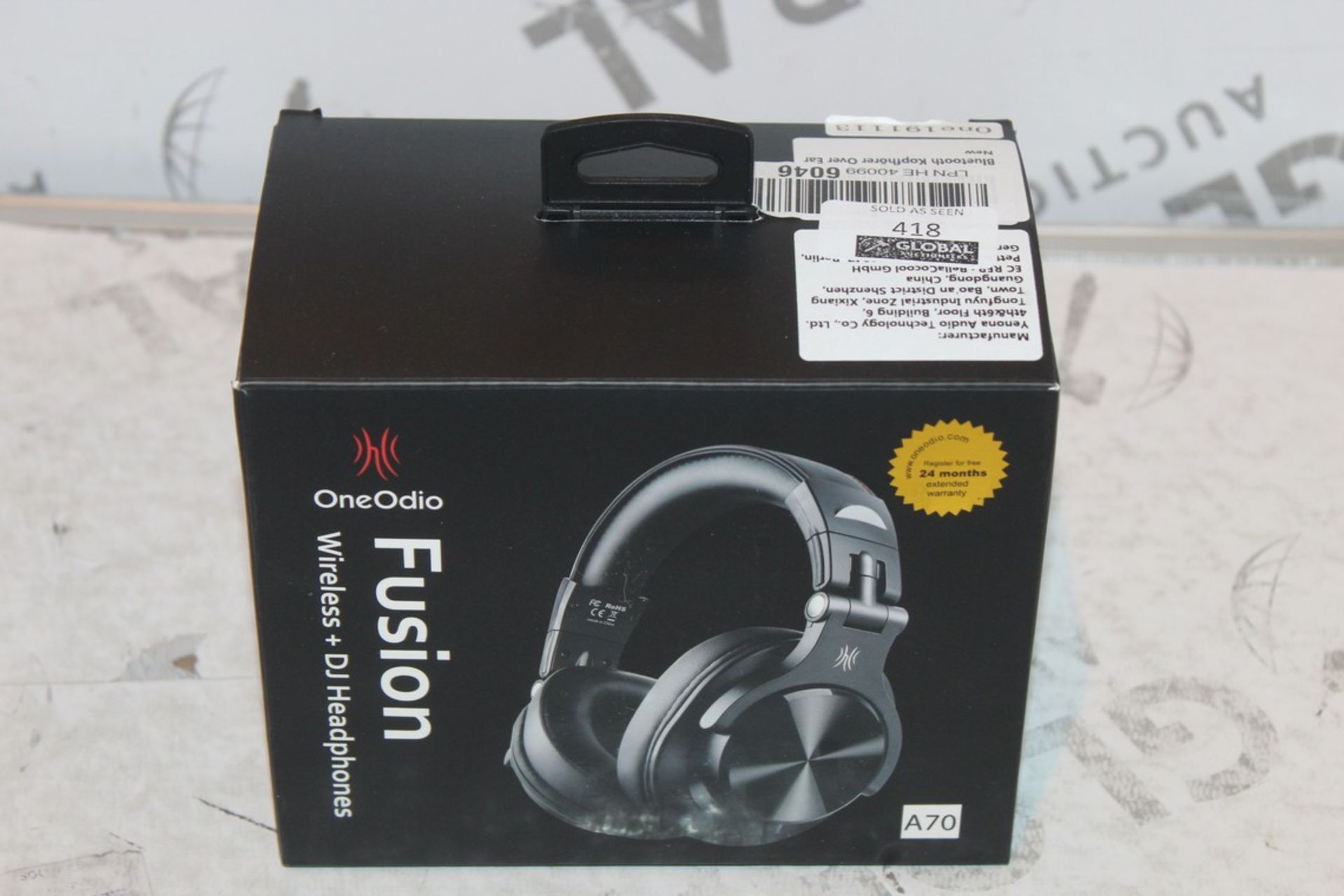 Boxed Brand New OneOdio Fusion A70 Wireless DJ Headphones in Black RRP £35