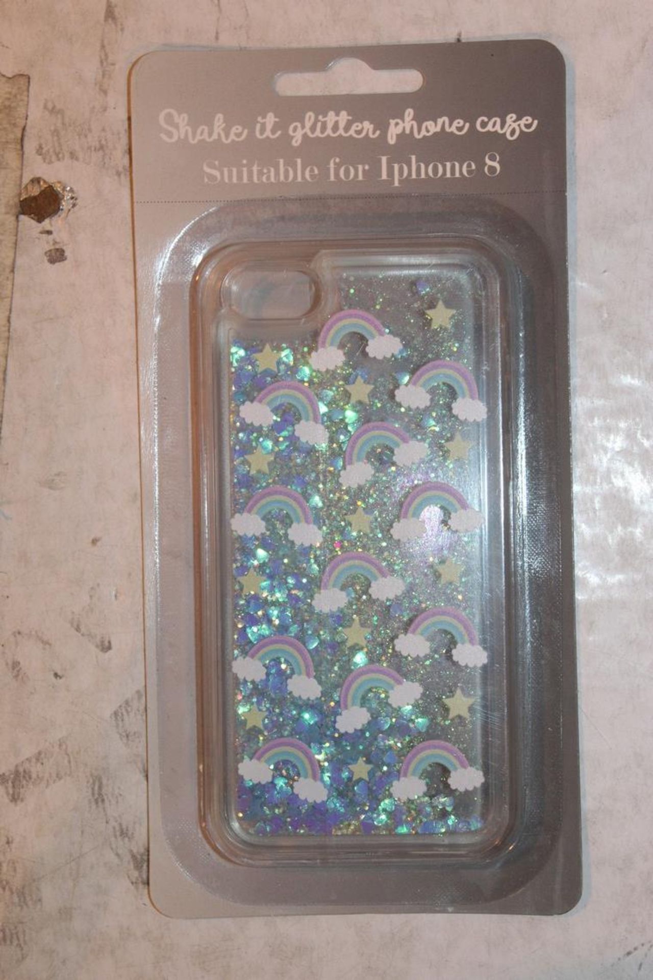 Lot to Contain 24 Brand New Shake it Glitter Iphone 8 Phone Cases RRP £120 (Public Viewings &