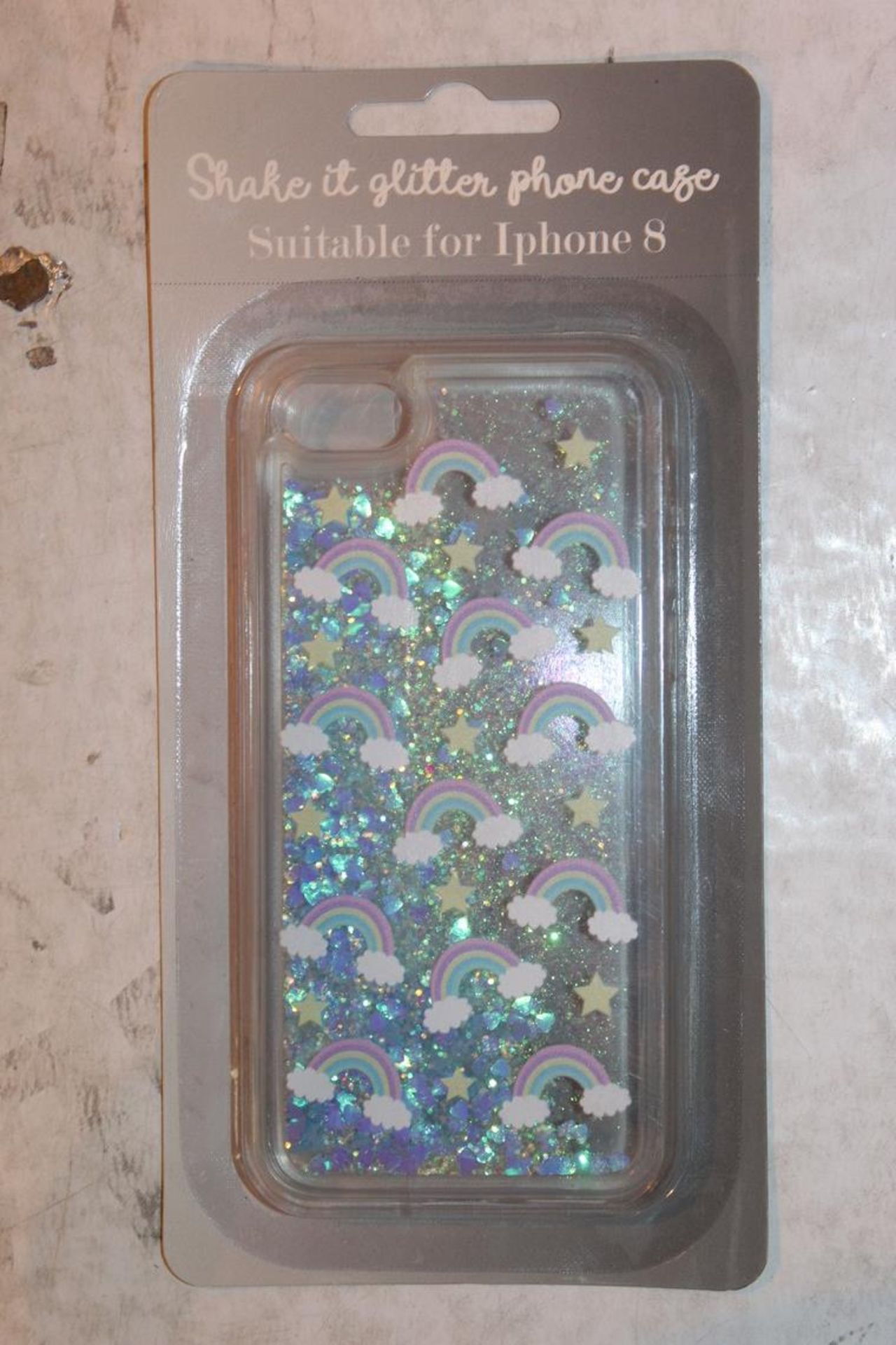 Lot to Contain 24 Brand New Shake it Glitter Iphone 8 Phone Cases RRP £120 (Public Viewings &