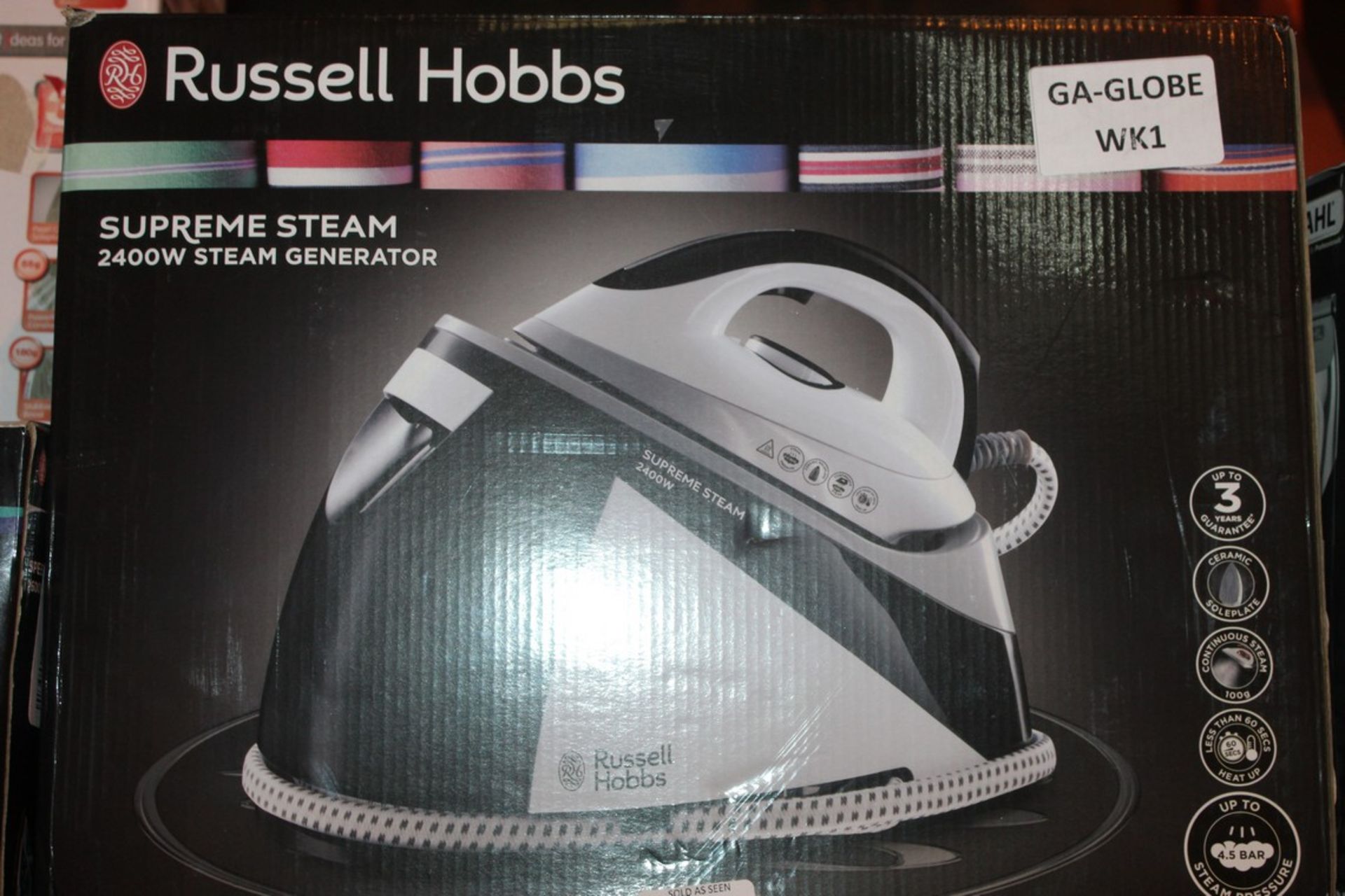 Boxed Russell Hobbs Supreme Steam 2400 Watt Generating Steam Iron RRp £120 (Untested Customer