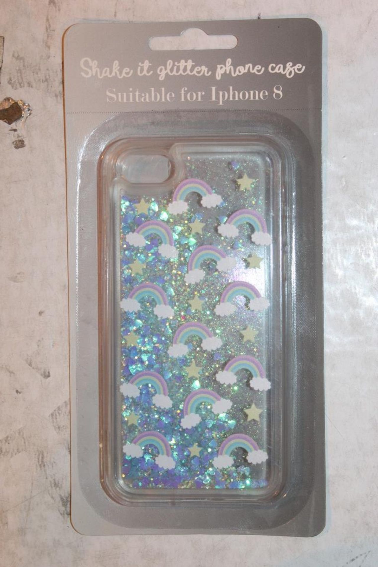 Lot to Contain 24 Brand New Shake it Glitter Iphone 8 Phone Cases RRP £120 (Public Viewings &