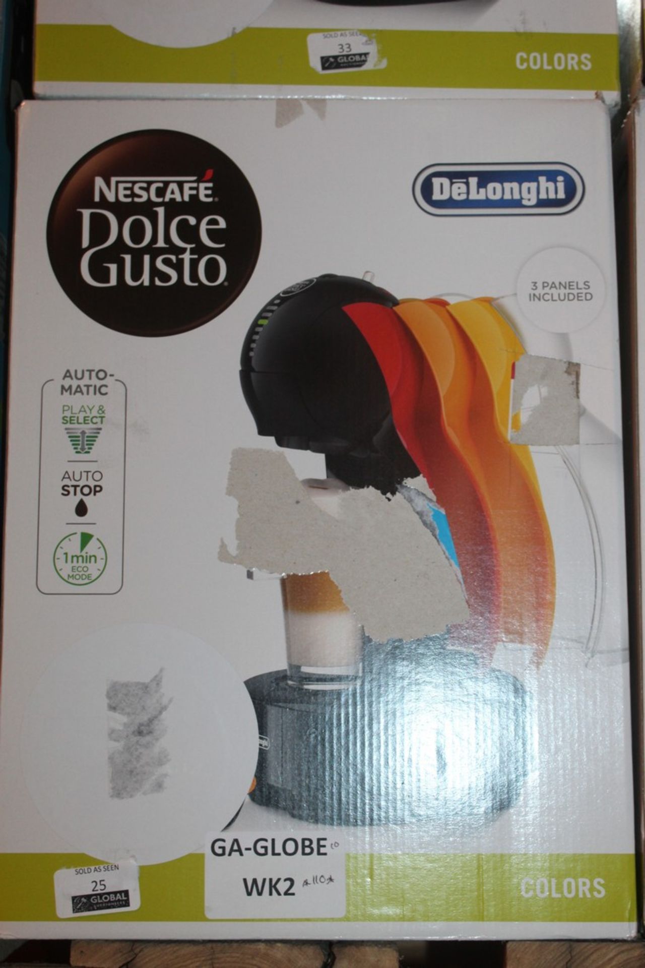 Lot to Contain 2 Boxed Delonghi Nescafe Dolce Gusto Colours Range Capsule Coffee Makers RRP £200 (