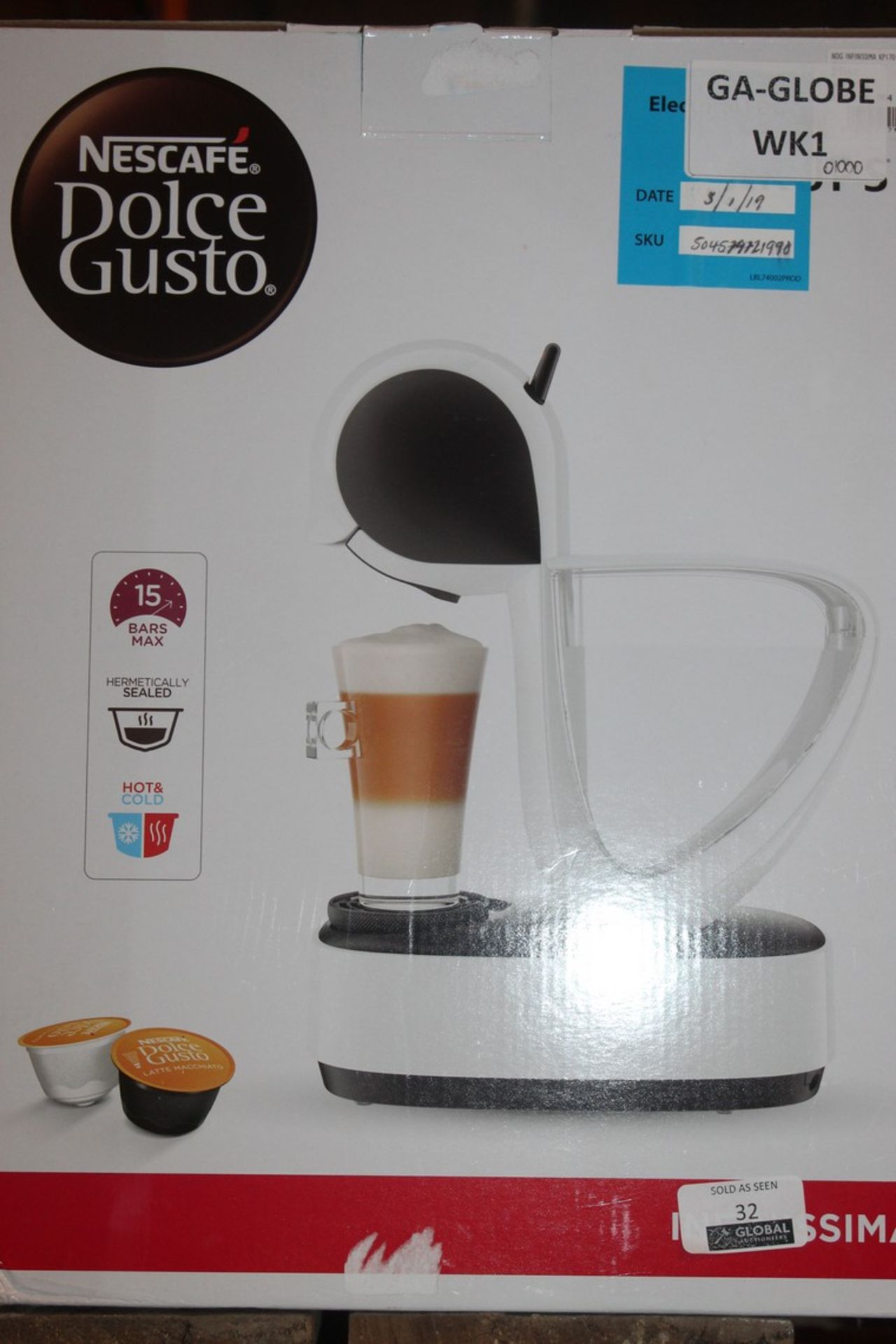 Lot to Contain 2 Boxed Krups Nescafe Dolce Gusto Infinssima Capsule Coffee Machine RRP £200 (